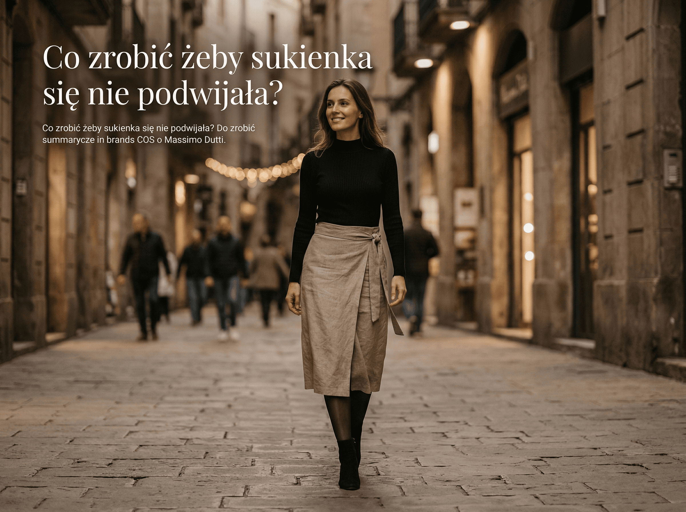 Co zrobić żeby sukienka się nie podwijała?
