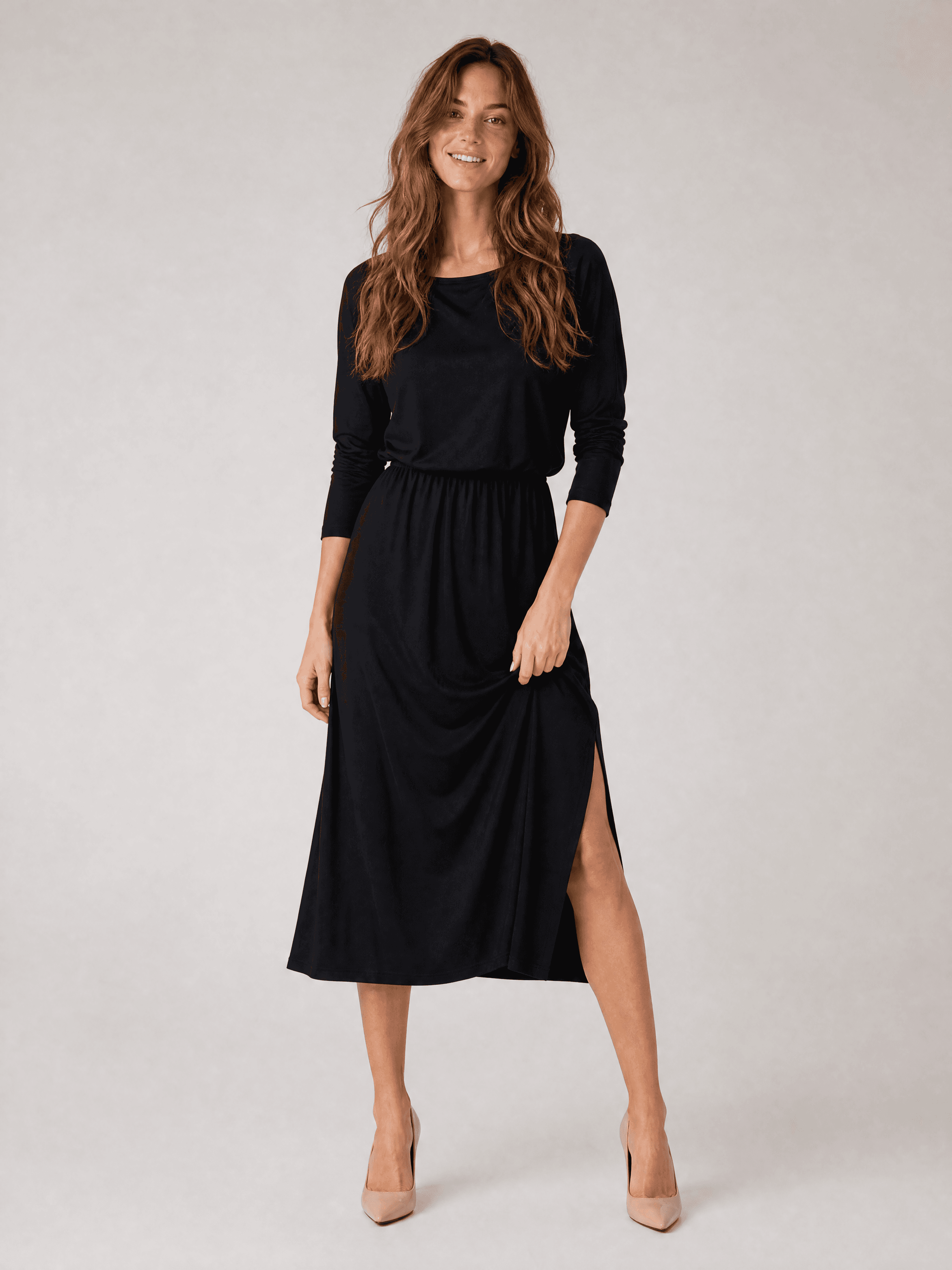 Vestido negro de modal Hot As Hell — foto 3