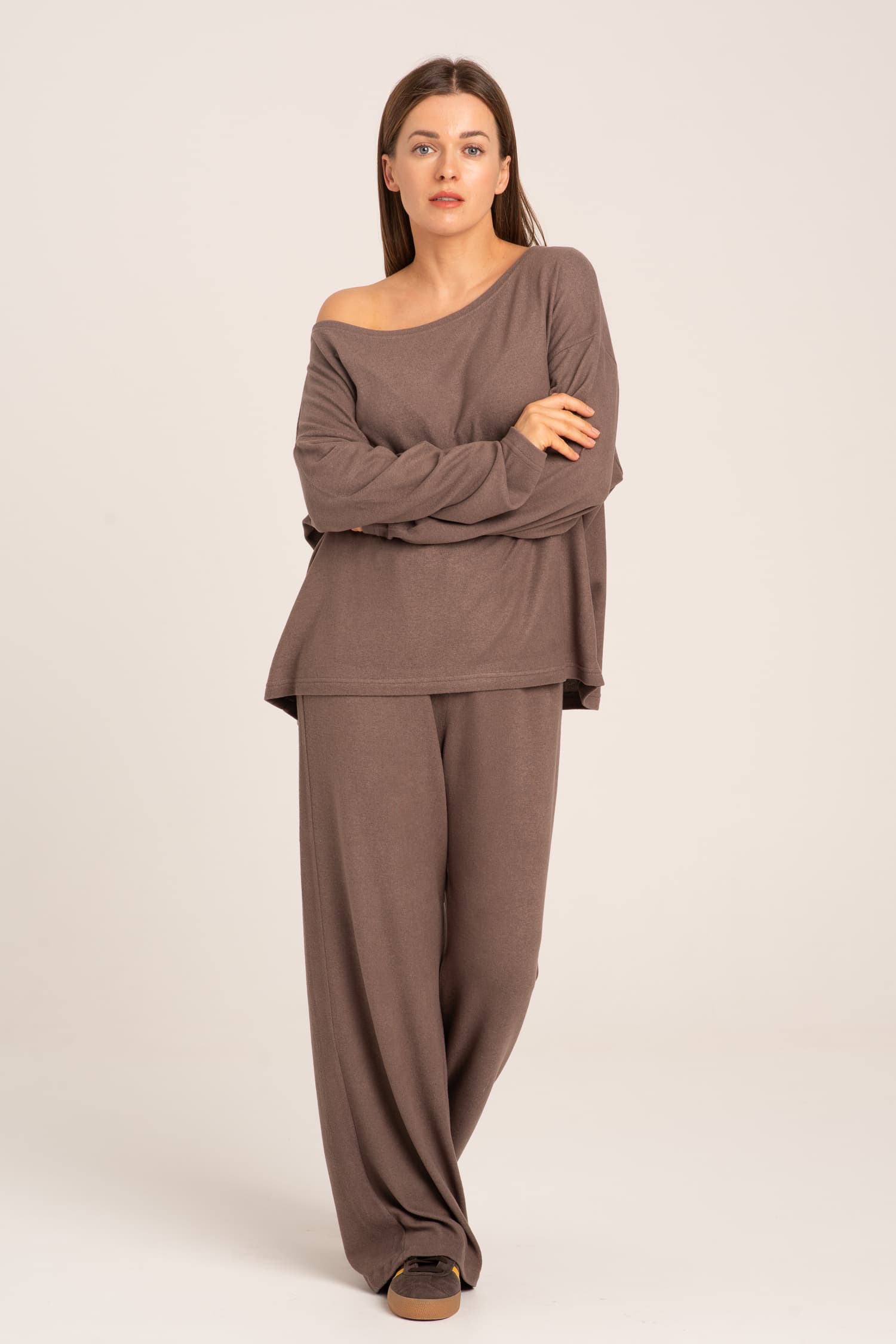 Brązowy longsleeve Clara