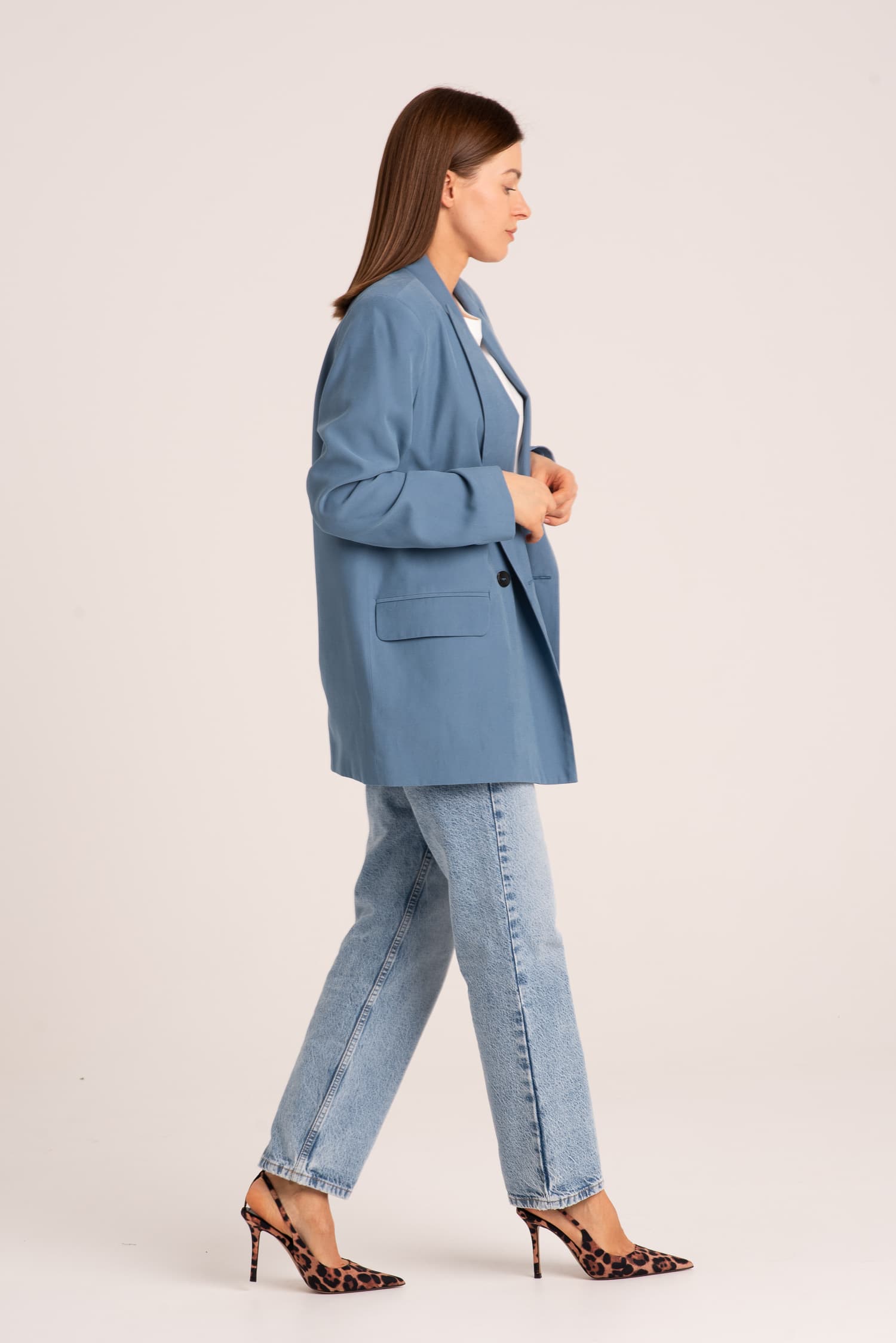 Niebieska marynarka damska Victoria - zdjęcie 1