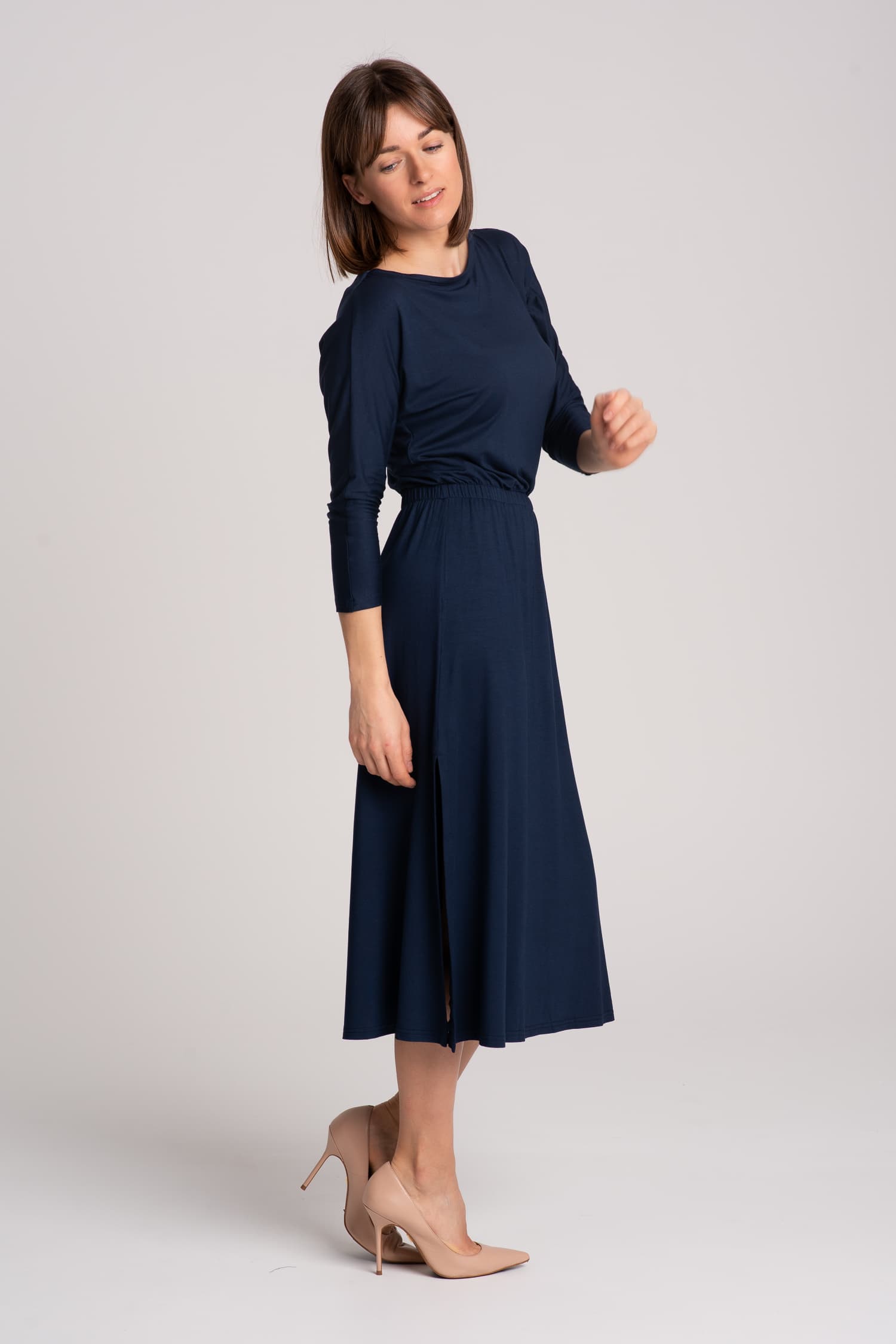 Navy Blue Hot As Hell Dress — photo 3