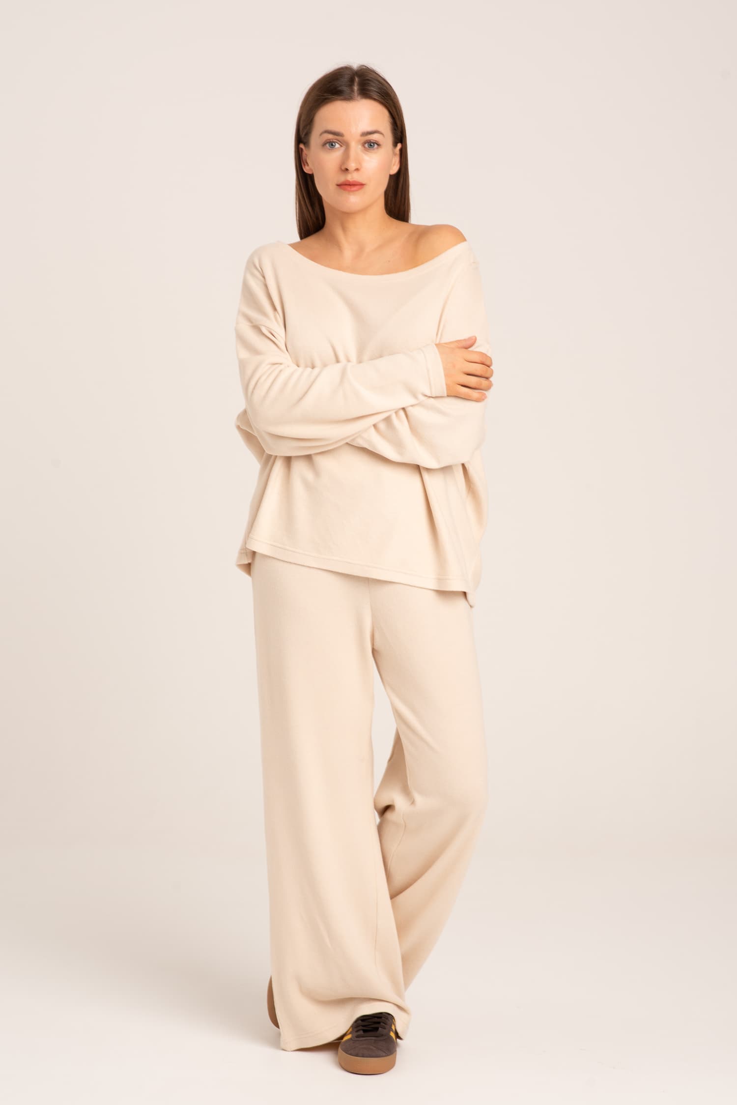 Kremowy longsleeve Clara - widok 2