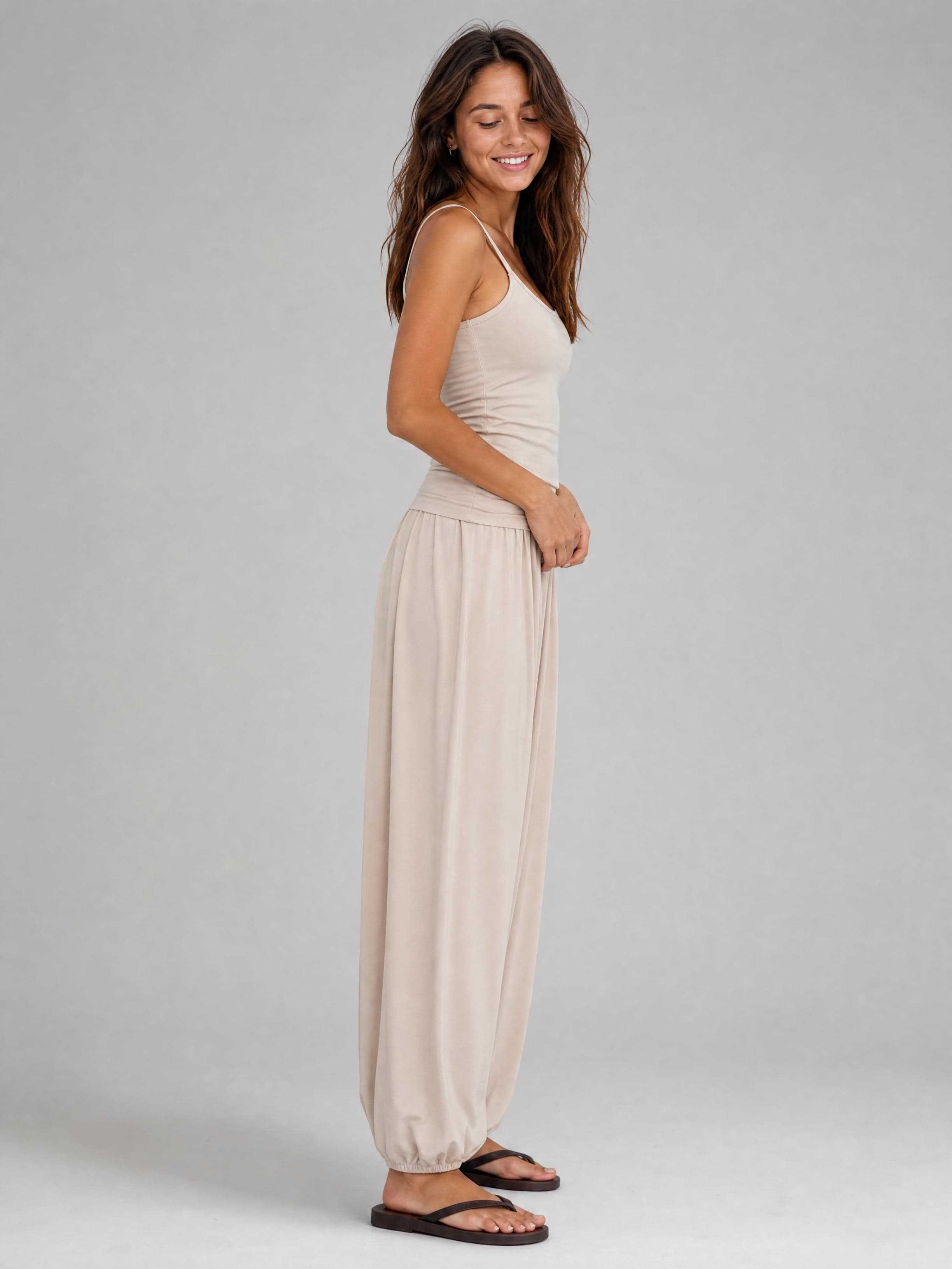 Cremefarbene Ballonhose Selena — Foto 5