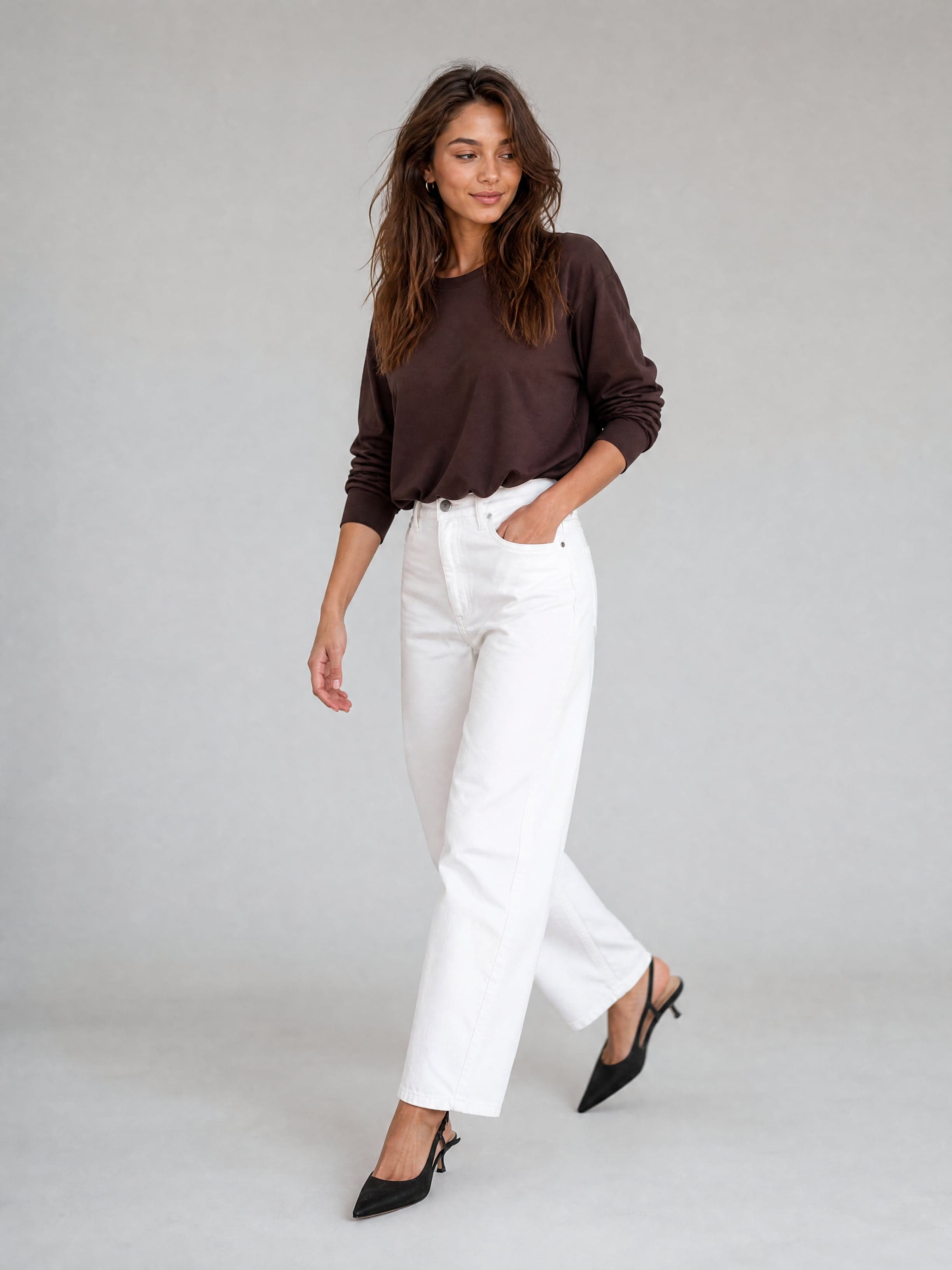 Brauner Bambus-Longsleeve Nina — Foto 3