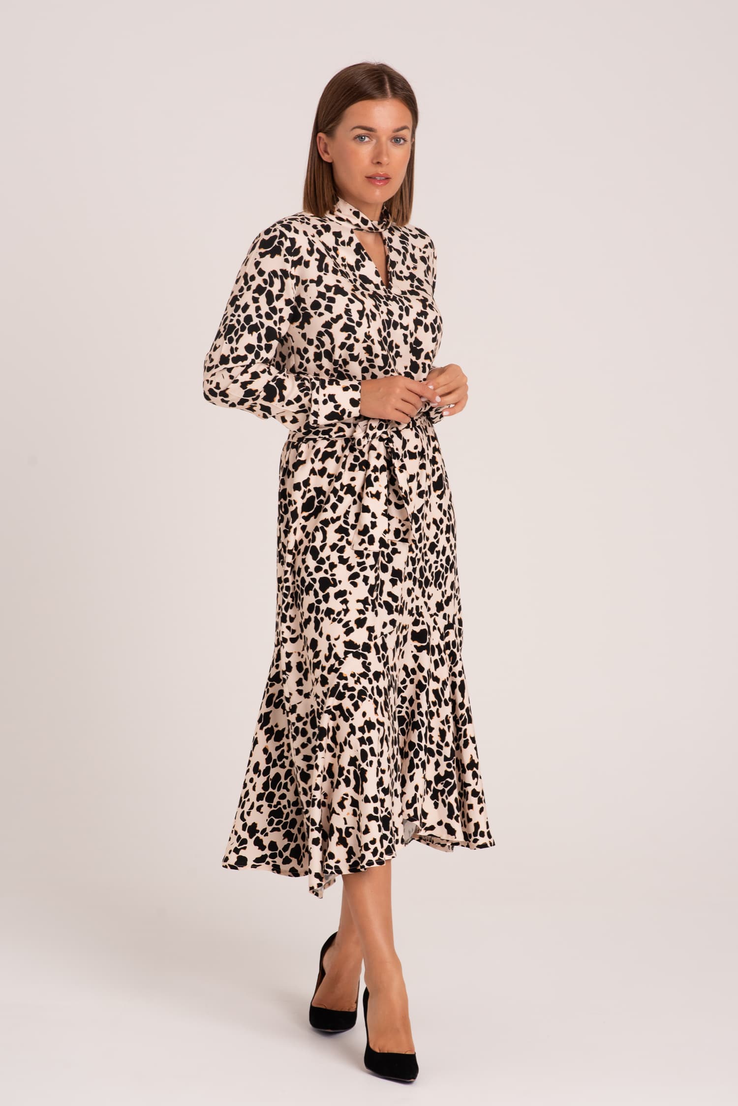 Długa sukienka z wiskozy Sonia