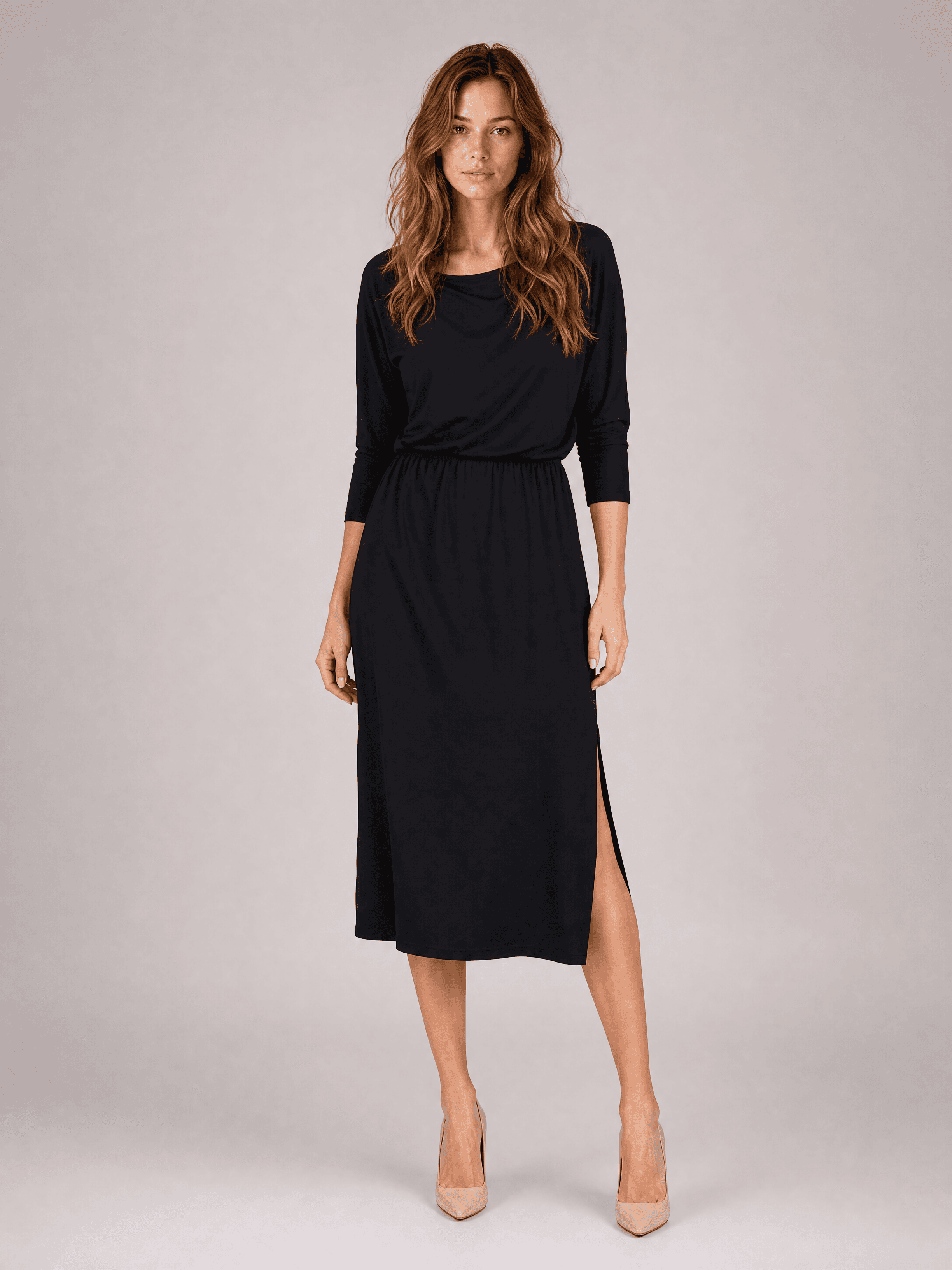Vestido negro de modal Hot As Hell — foto 7