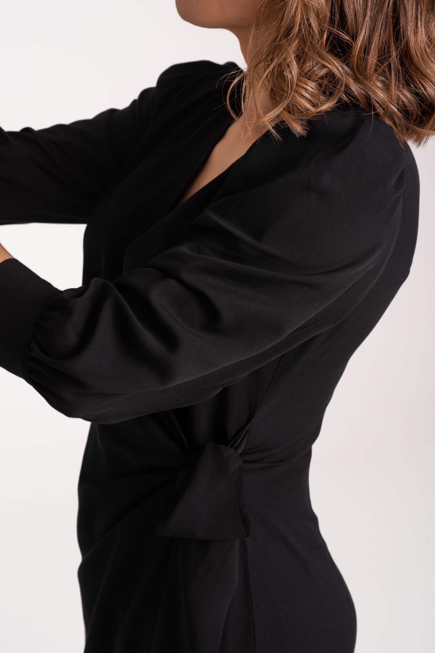 Black Wrap Dress DARLING — photo 5