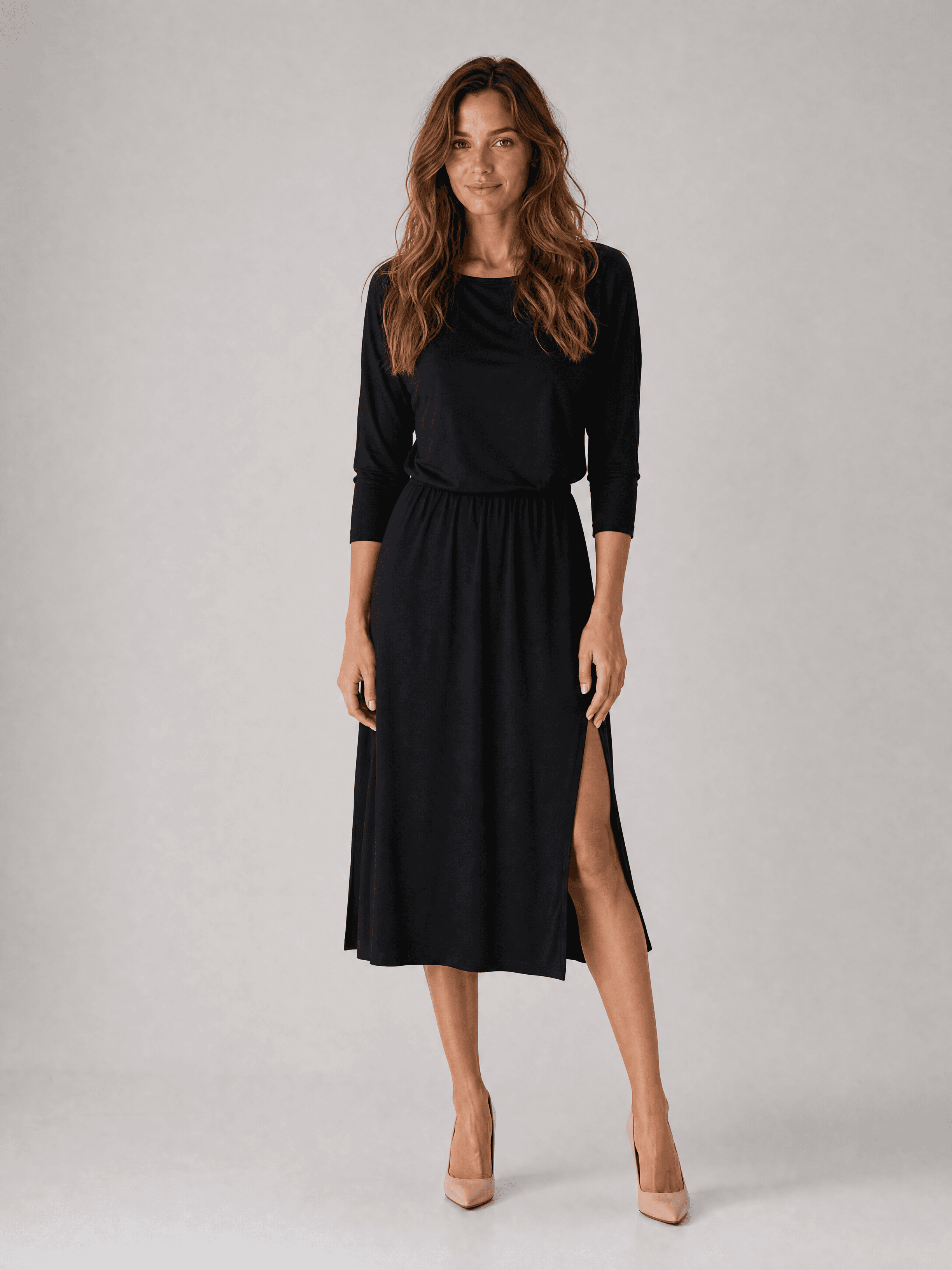 Vestido negro de modal Hot As Hell — foto 13