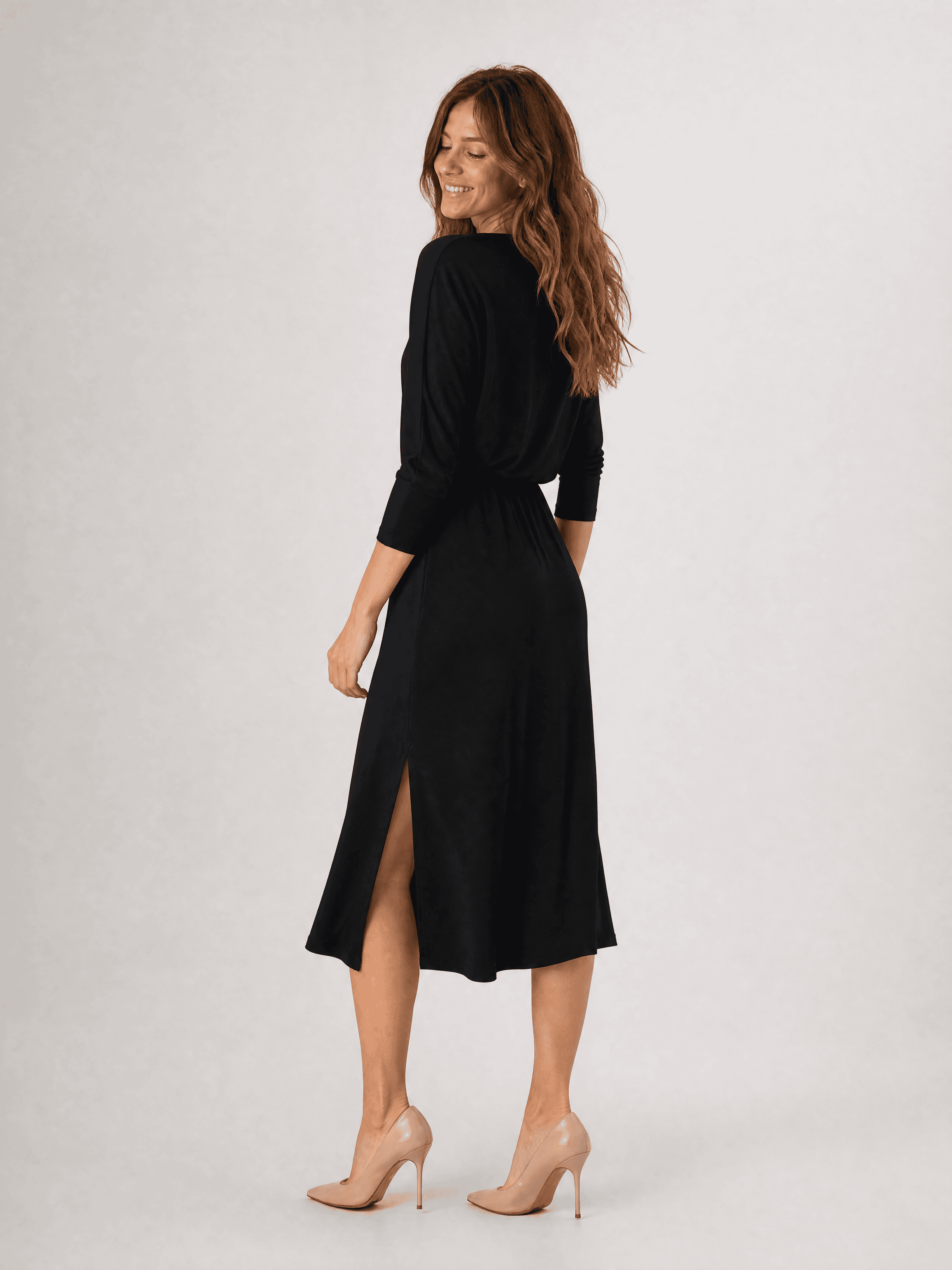 Vestido negro de modal Hot As Hell — foto 9