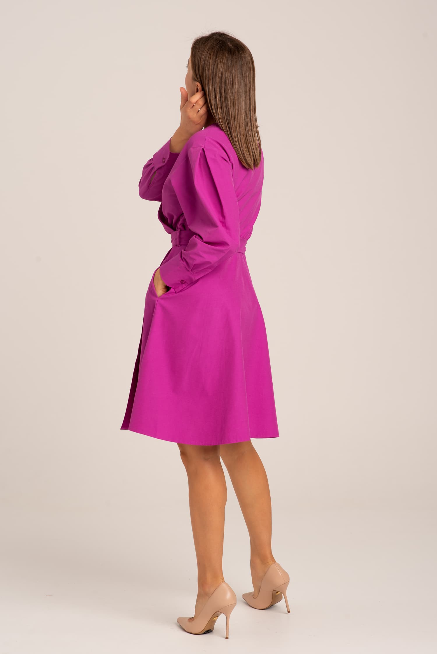 Pink Wrap Dress Maria — photo 4
