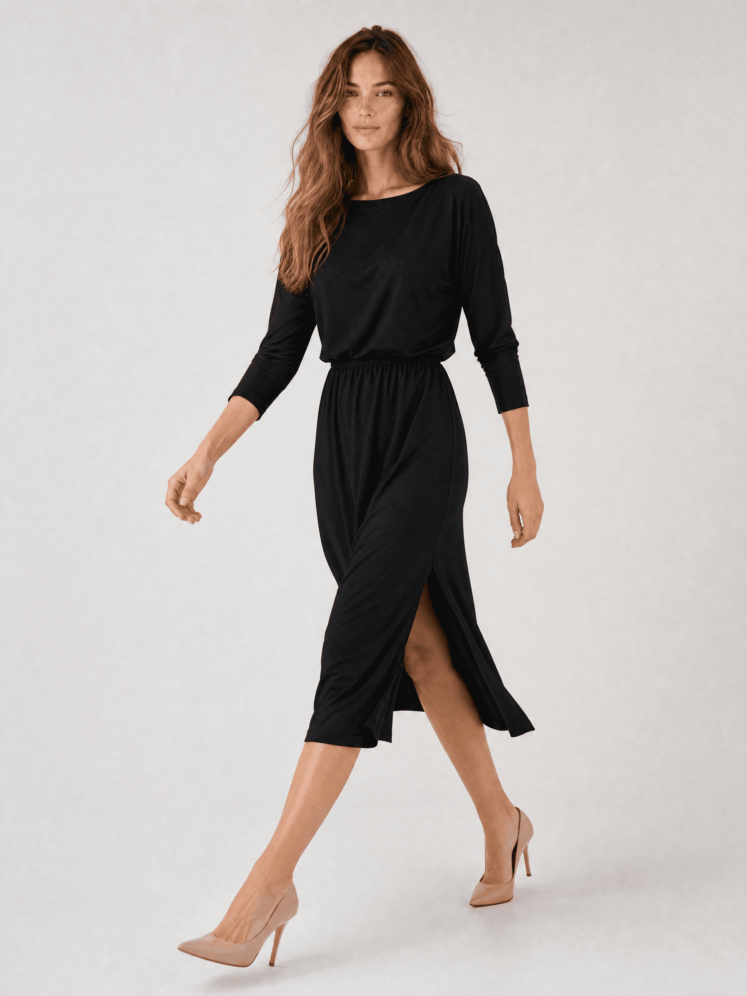 Vestido negro de modal Hot As Hell — foto 10