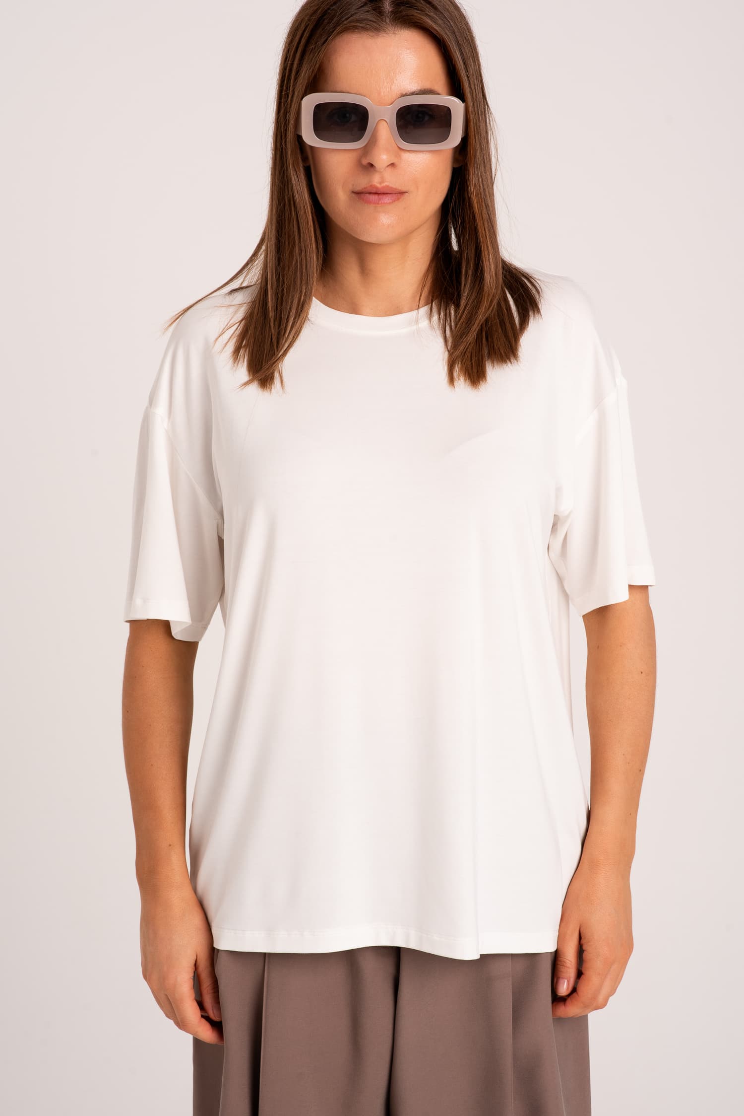 Biały bambusowy t-shirt Nina — zdjęcie 4