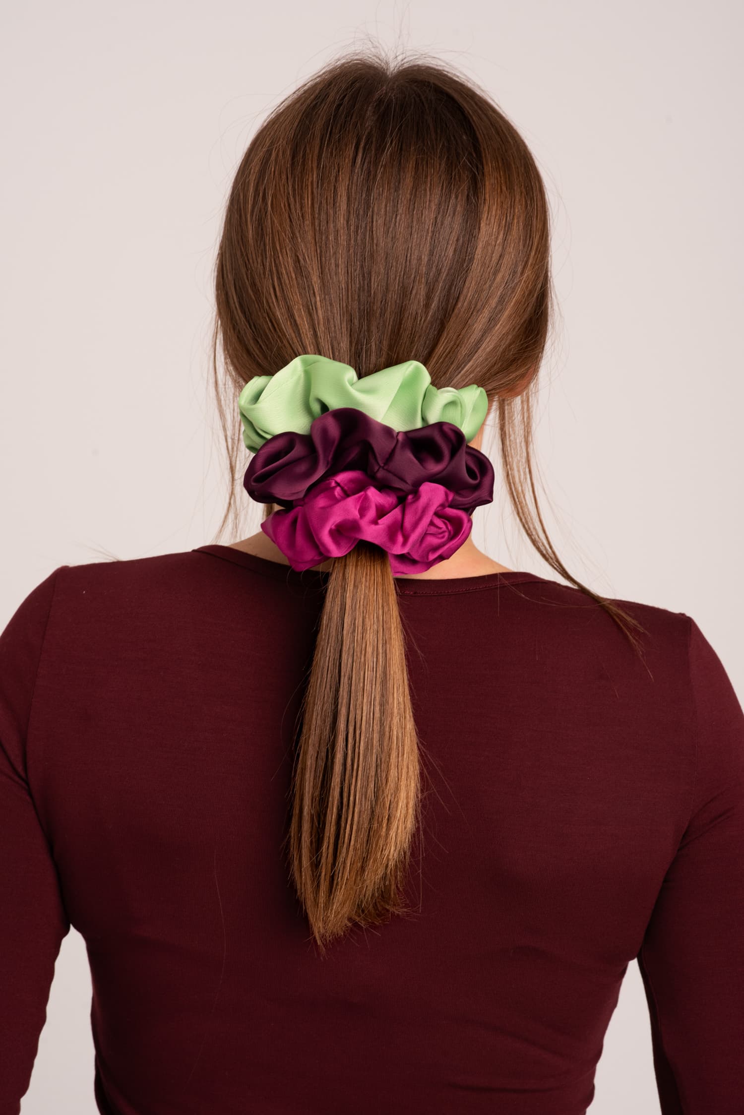 Gumka do włosów scrunchie (kolory) — zdjęcie 12