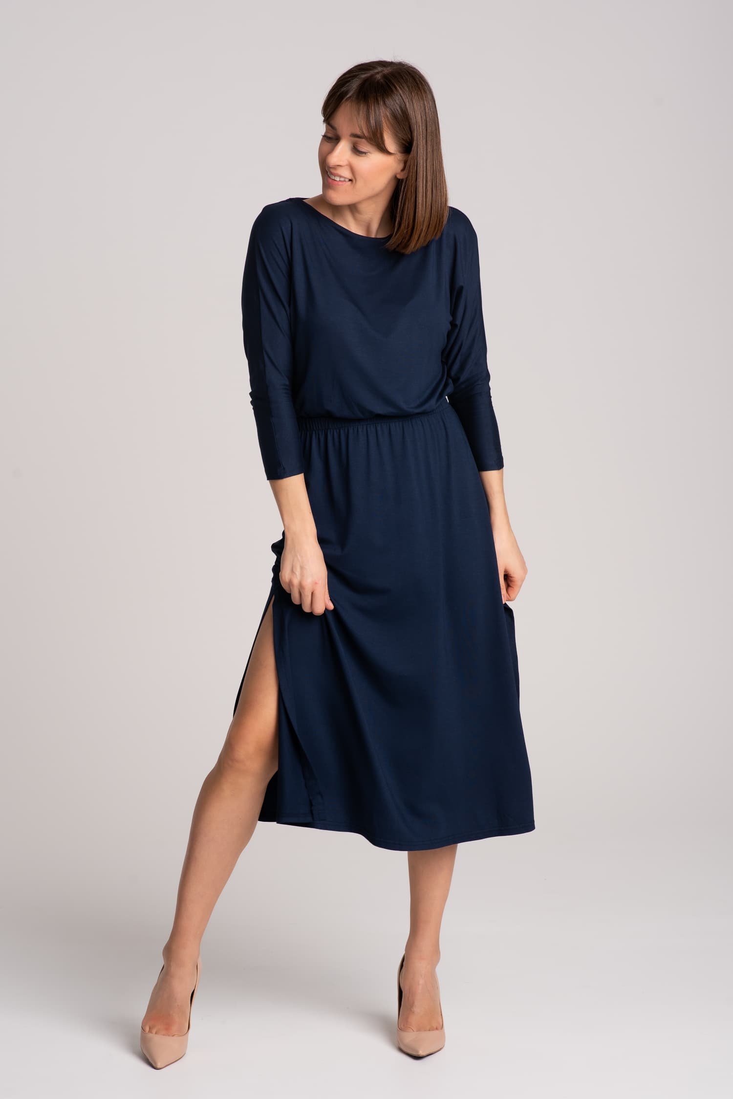 Granatowa sukienka Hot As Hell