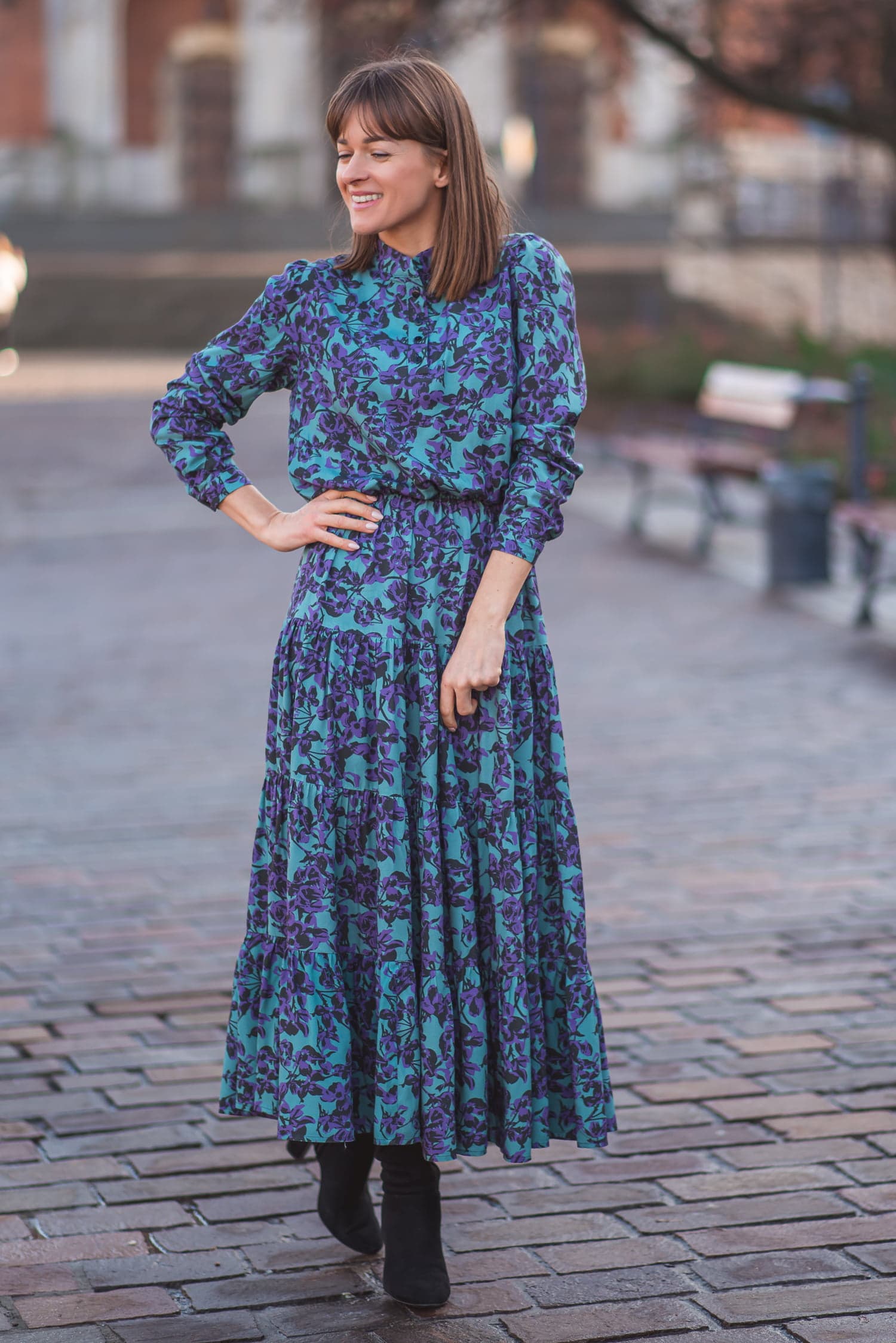 Sukienka SPEŁNIENIE - kwiaty — zdjęcie 3