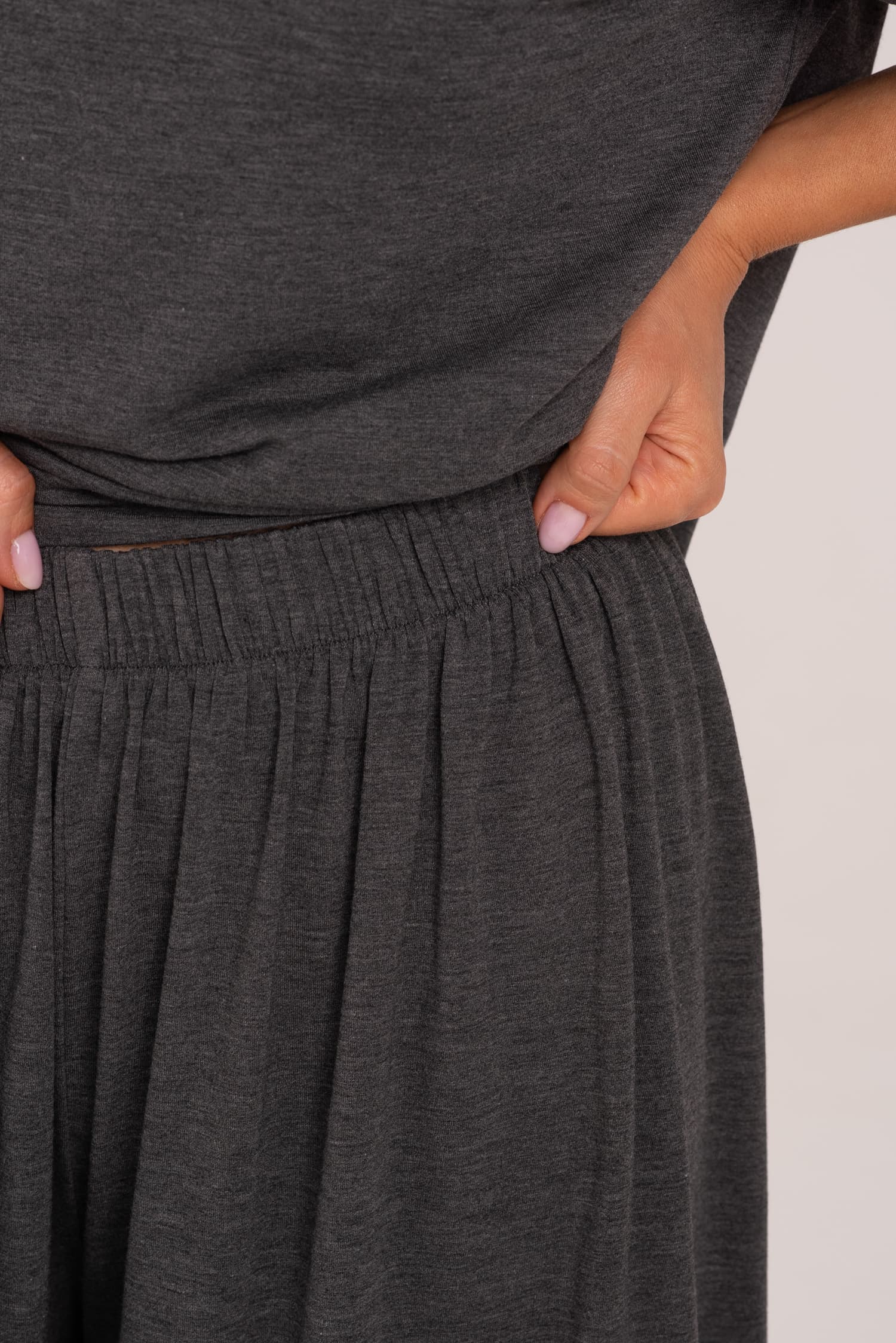 Grafitowe luźne spodnie bambusowe Nina — photo 6