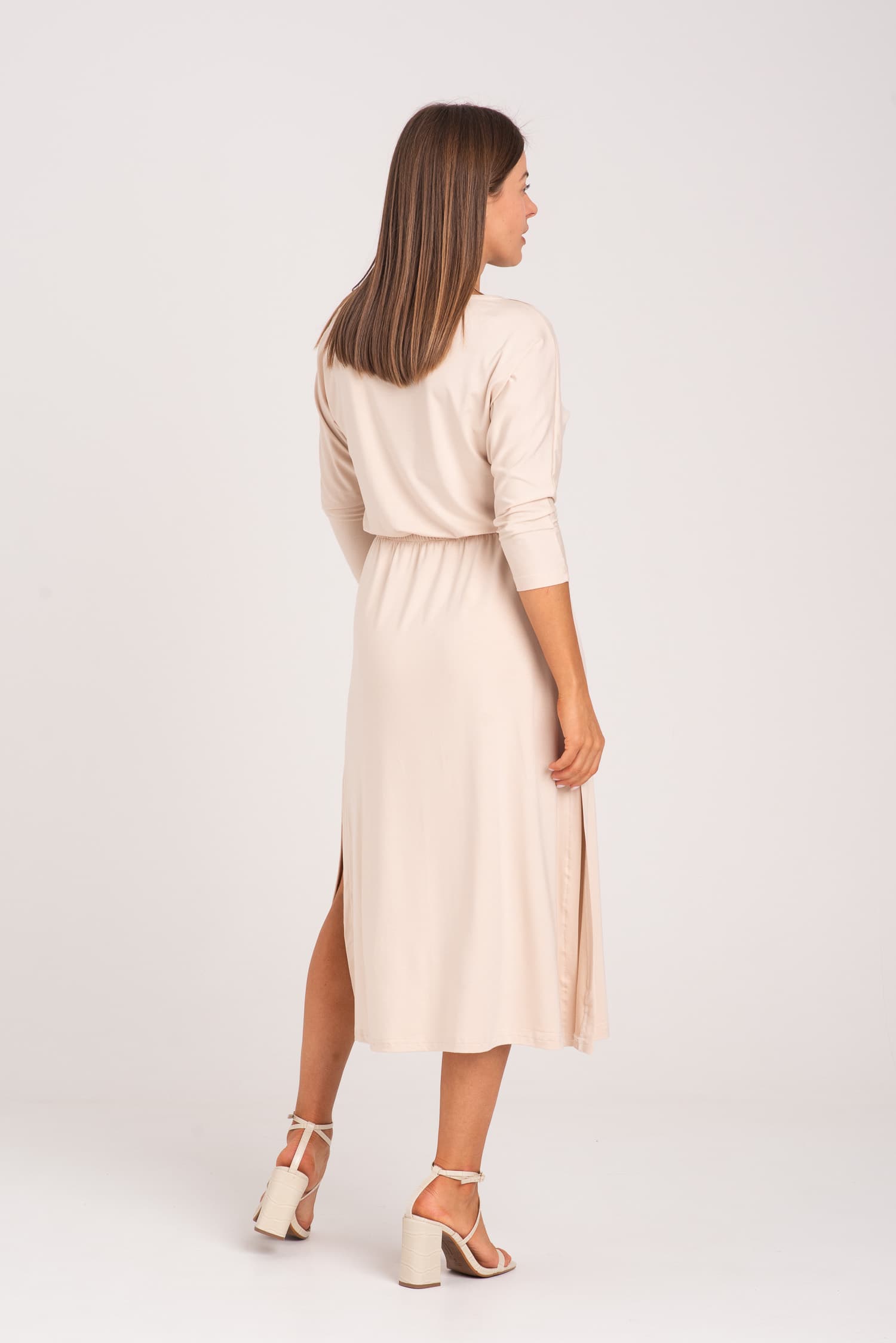 Cremefarbenes Modalkleid Hot As Hell — Foto 8