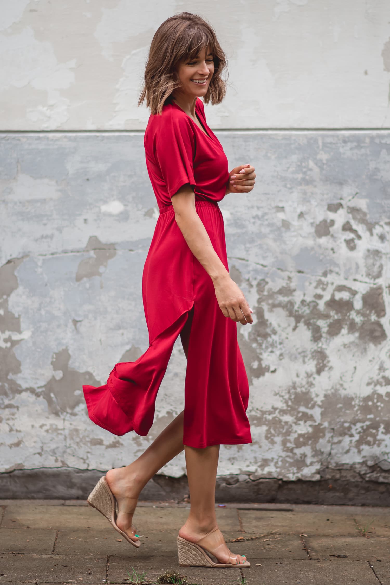 Sukienka Rosa - czerwona — zdjęcie 1