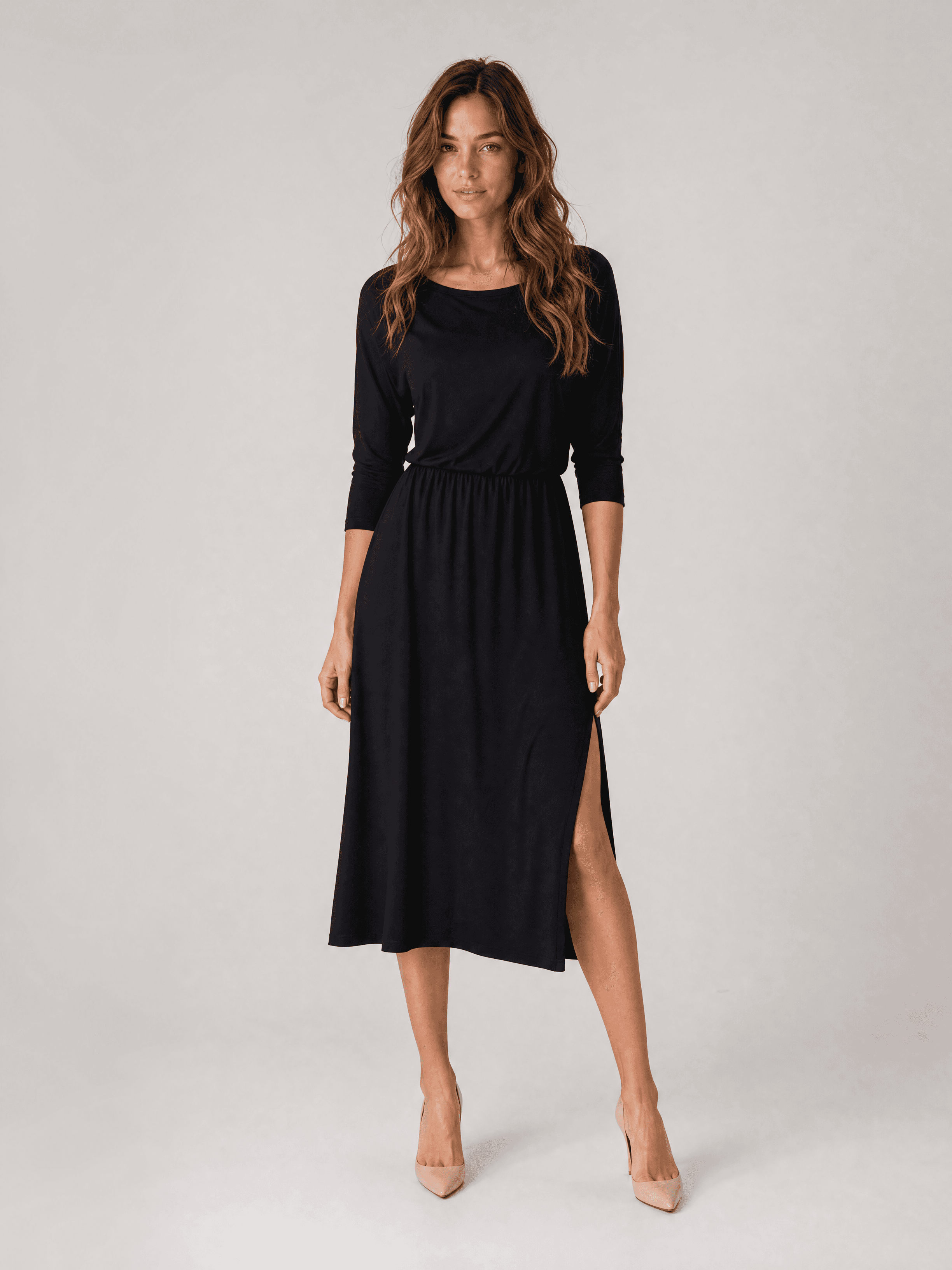 Vestido negro de modal Hot As Hell — foto 12