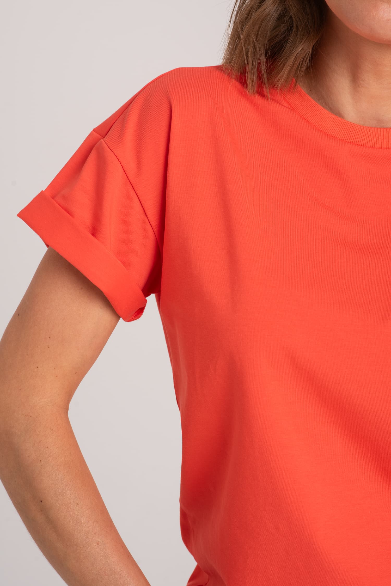 Classic BASIC T-Shirt – Coral — photo 3