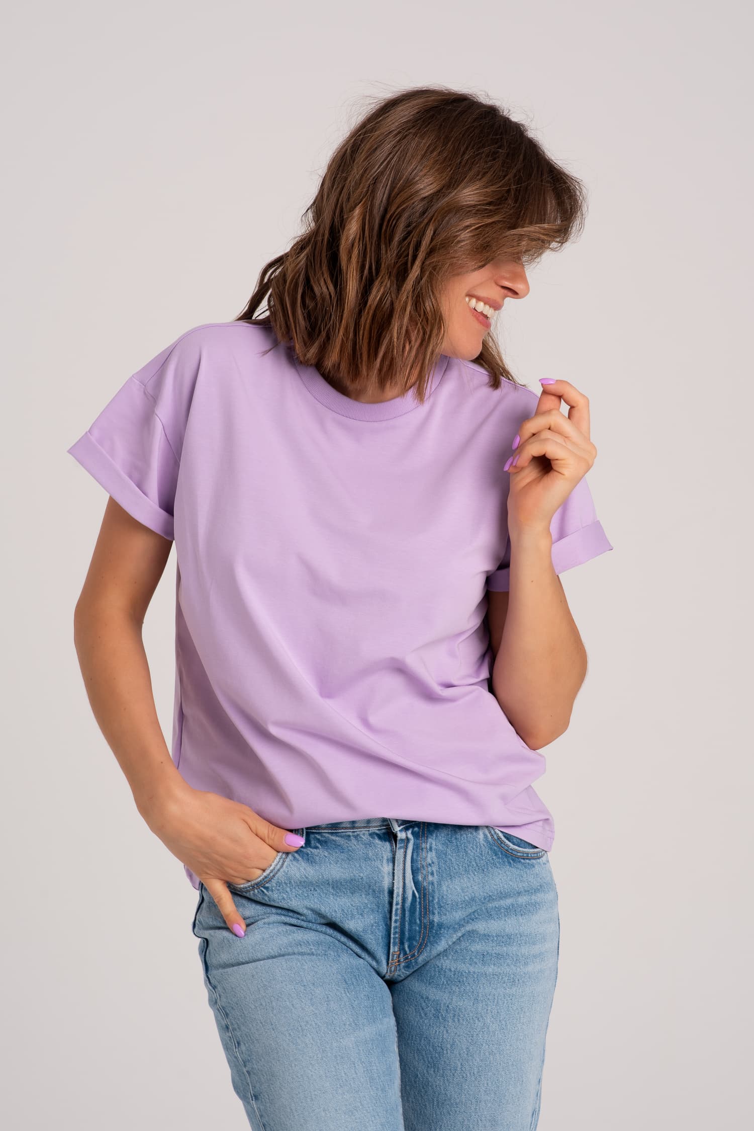 Classic BASIC T-Shirt – Purple — photo 3