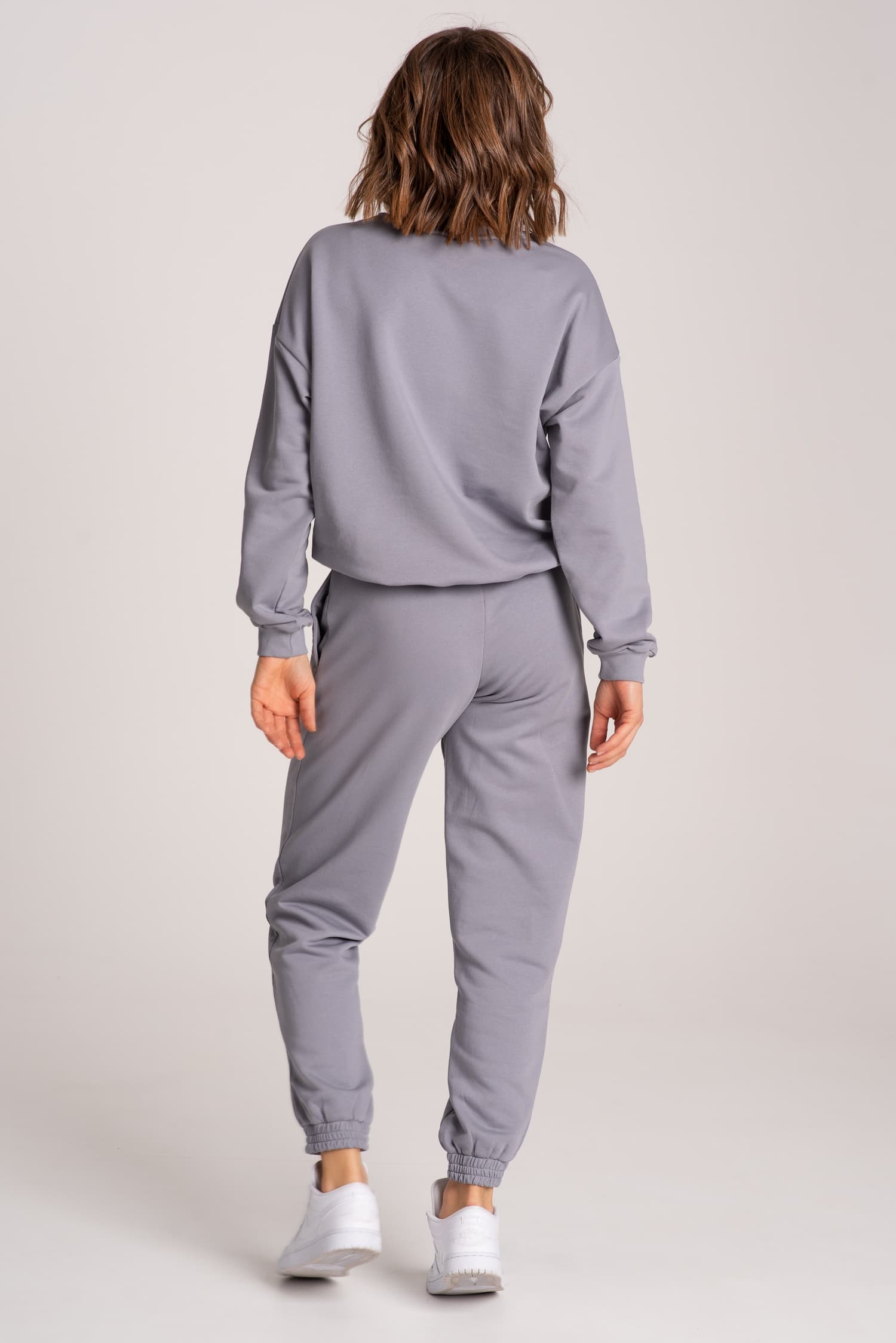 Women's Tracksuit Set: Sweatshirt + Joggers – Dove Grey — photo 5
