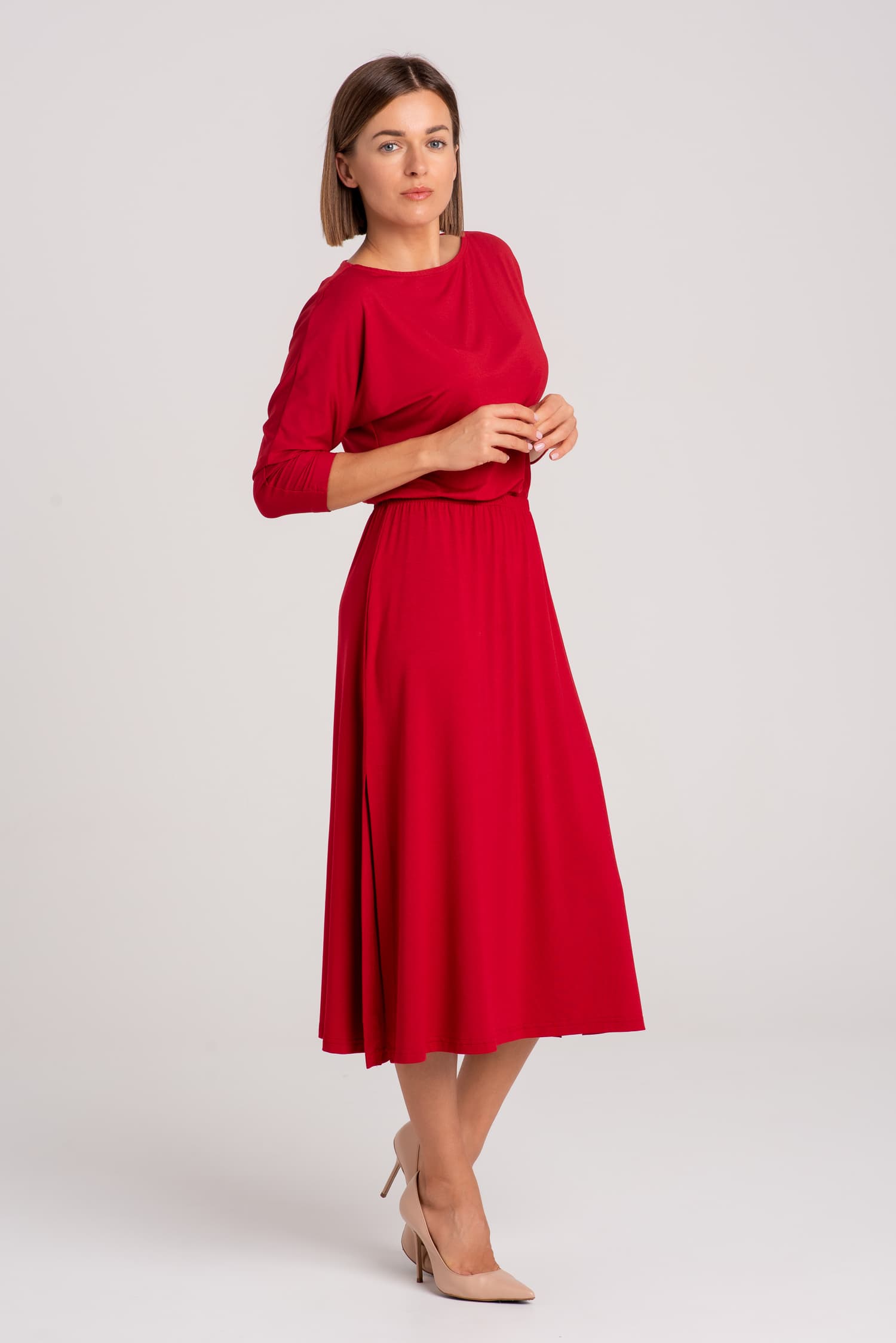 Czerwona sukienka z modalu Hot As Hell