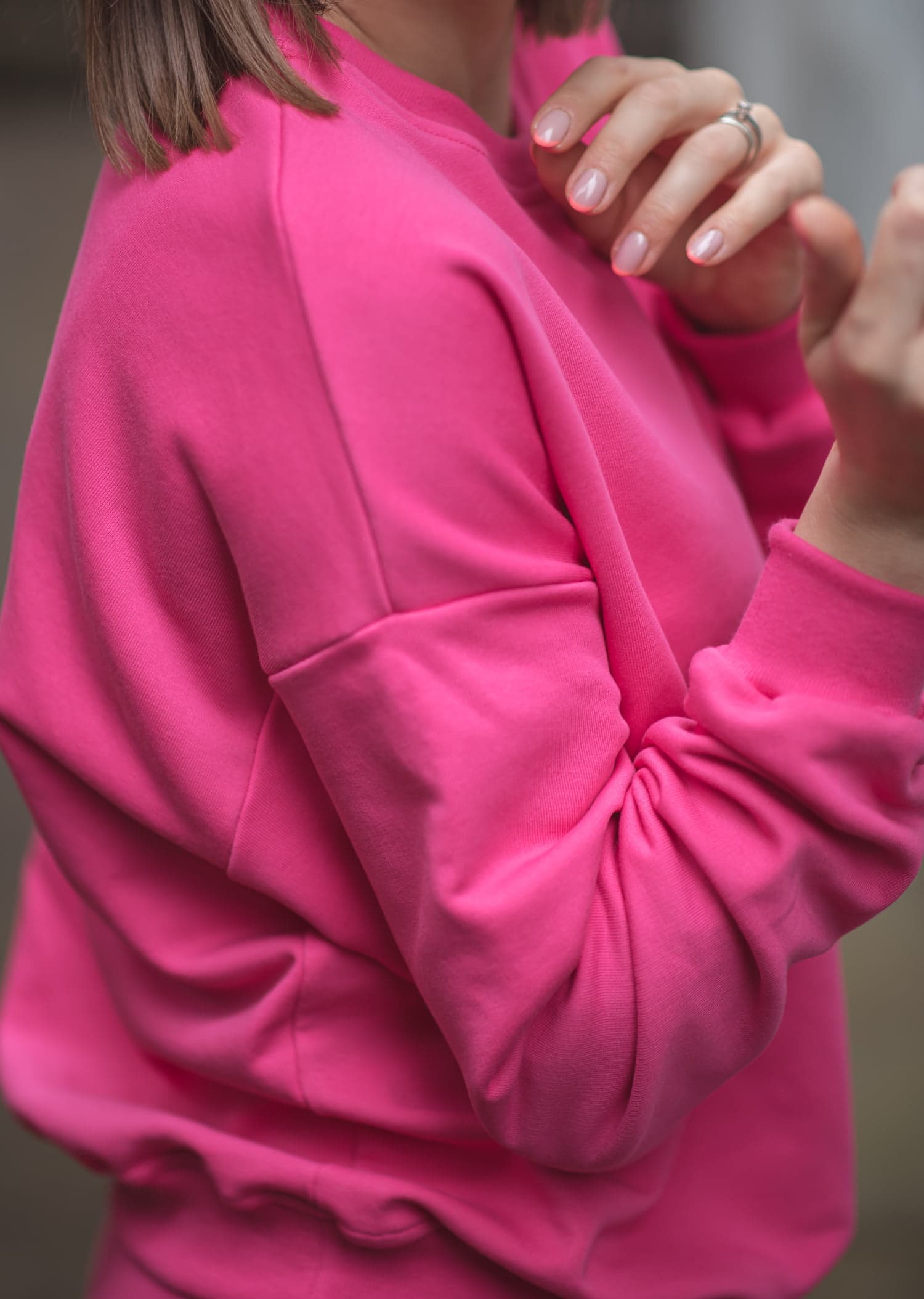 Dresy damskie: bluza + spodnie – fuksja — zdjęcie 5