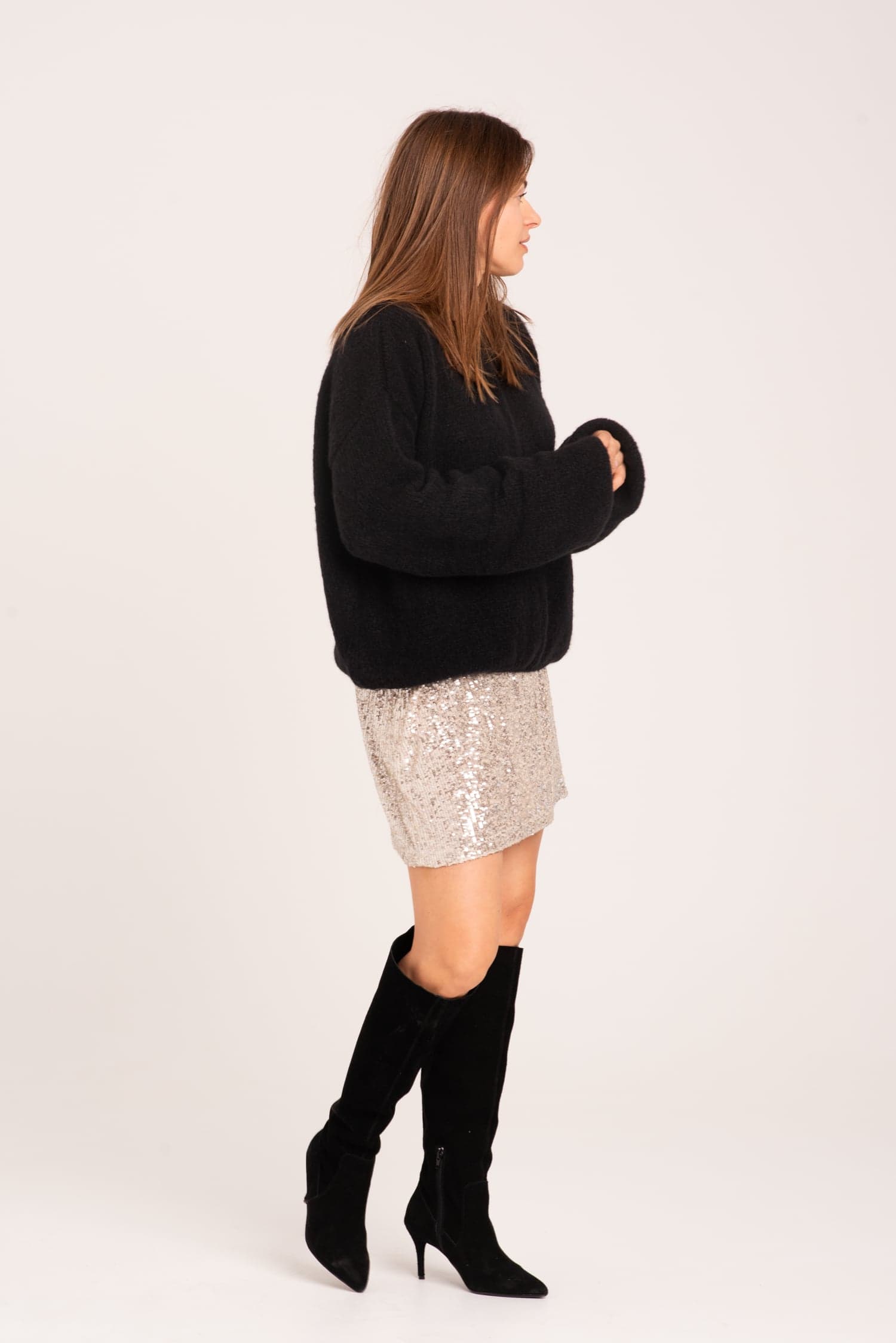 Czarny sweter Sasha — zdjęcie 4