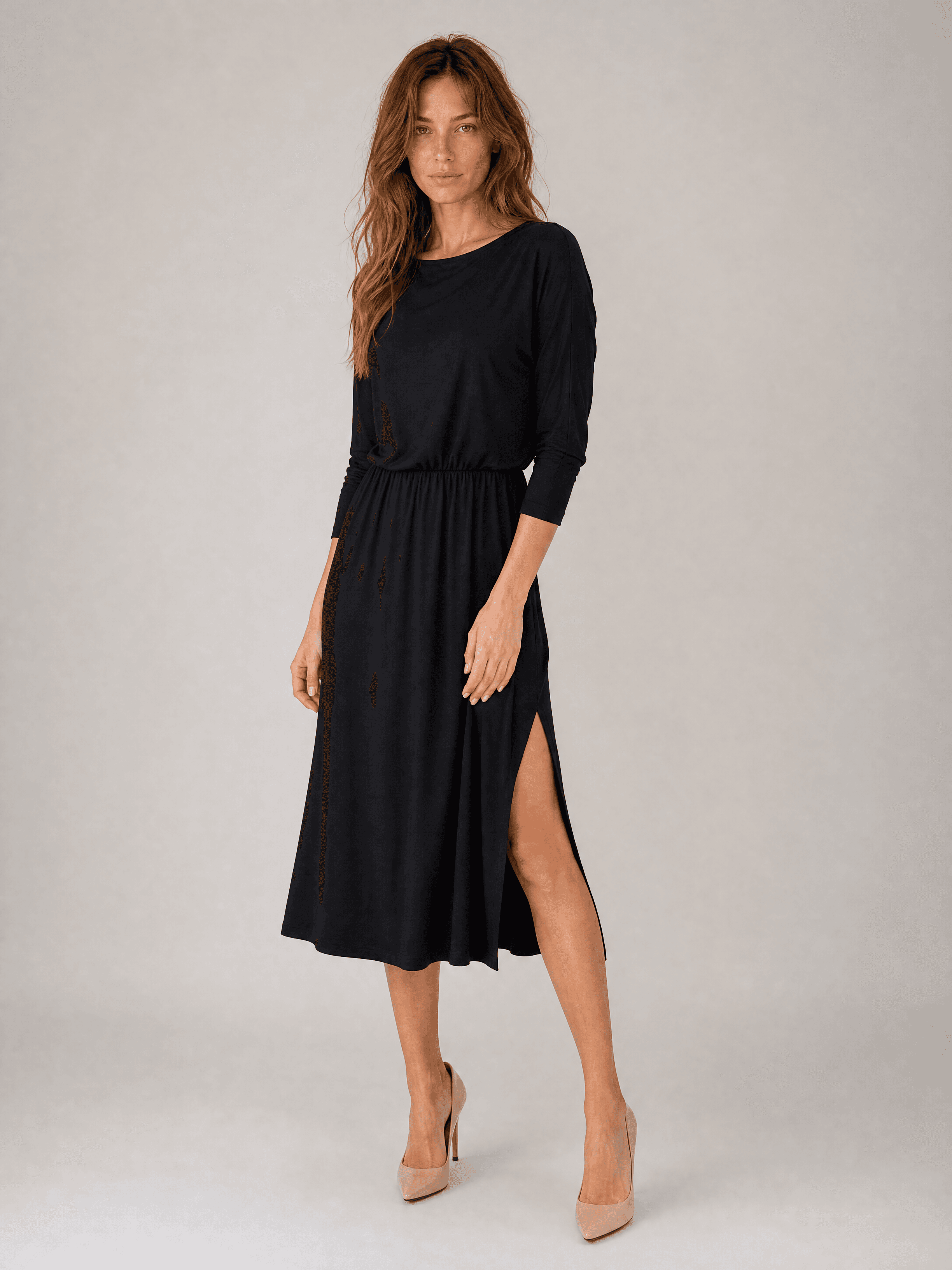 Vestido negro de modal Hot As Hell — foto 8