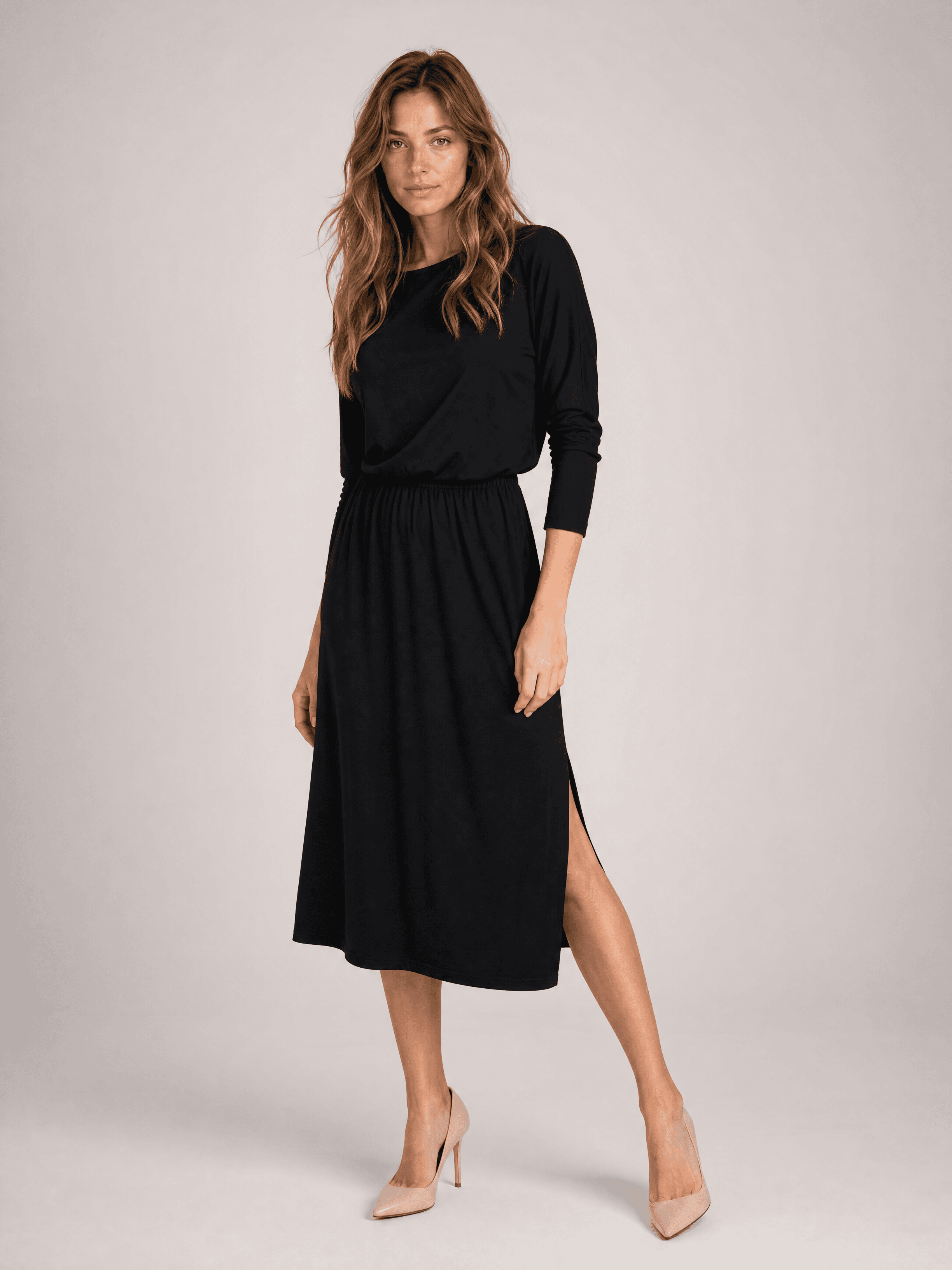 Vestido negro de modal Hot As Hell — foto 4