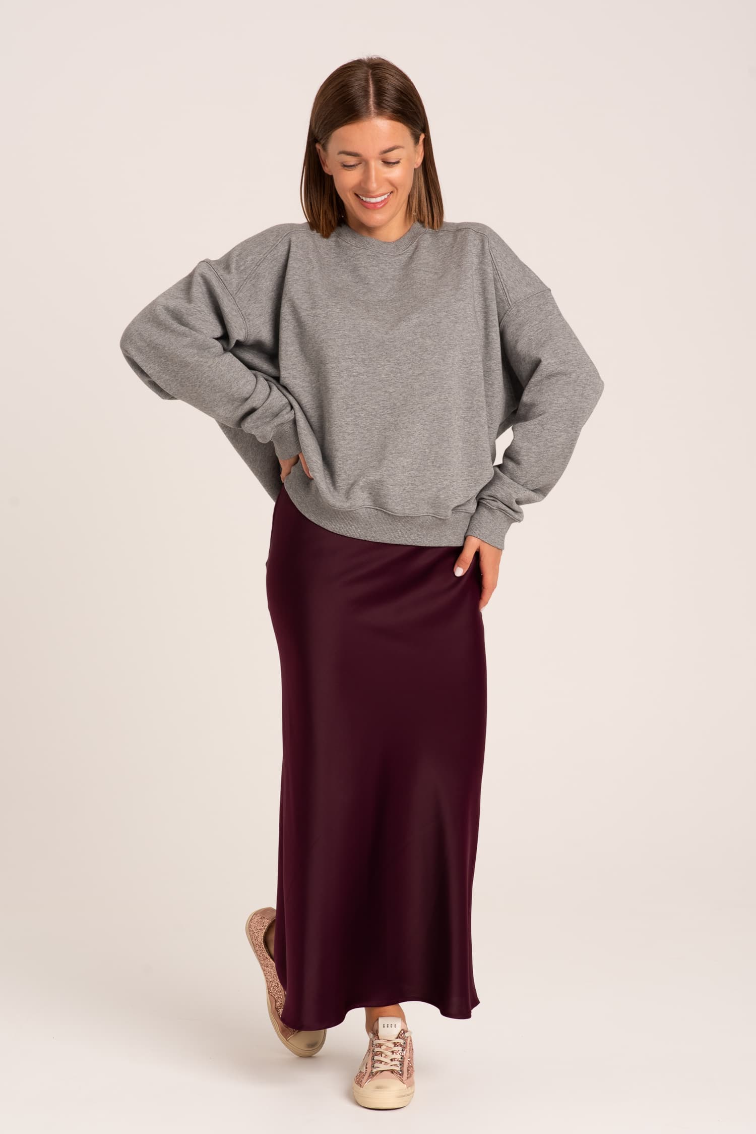 Satynowa spódnica Violet — zdjęcie 6