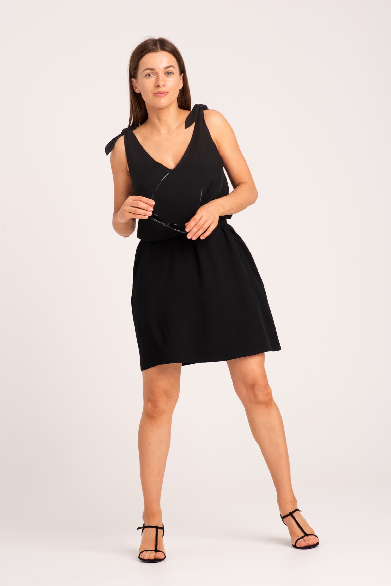 Letnia sukienka SAMAR - czarna — zdjęcie 5