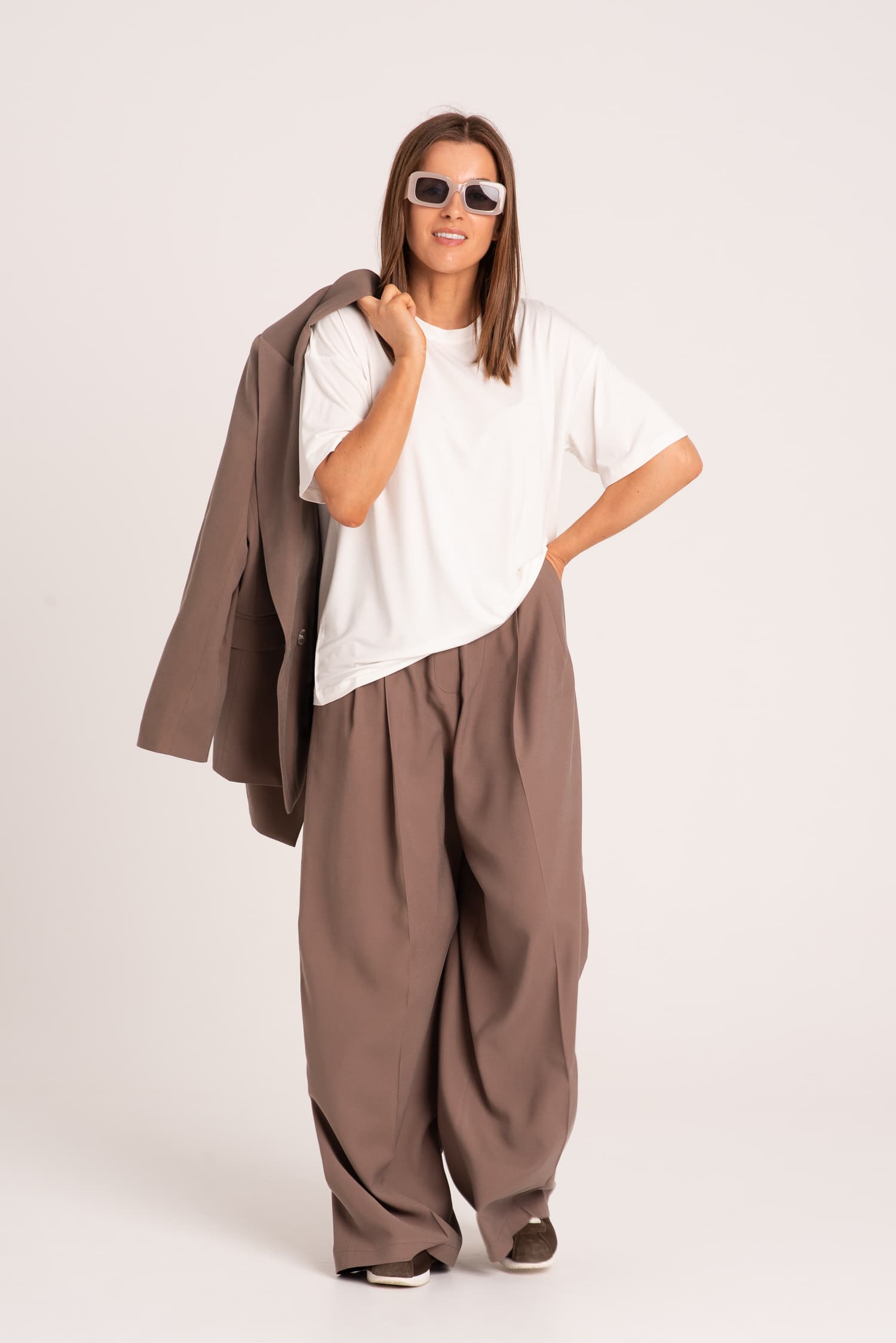 Biały bambusowy t-shirt Nina — zdjęcie 6