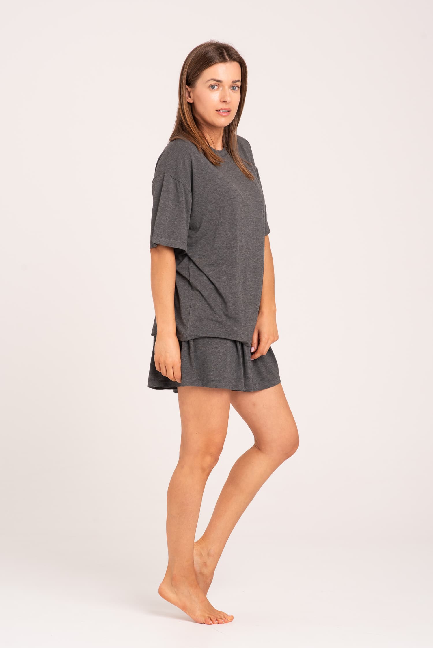 Grafitowe spodenki bambusowe Nina — zdjęcie 3