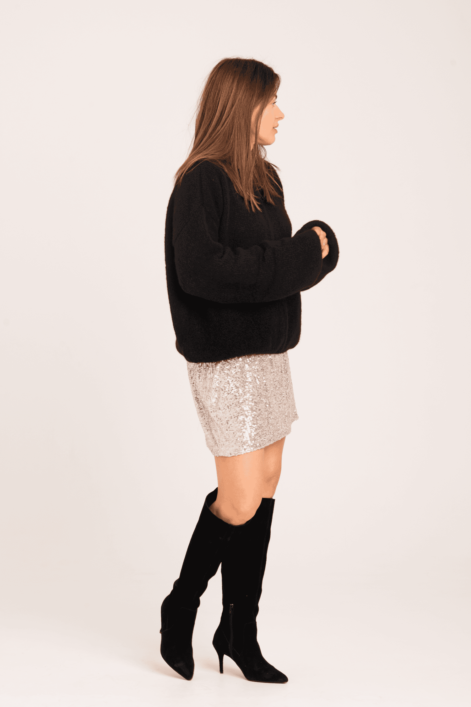 Czarny sweter Sasha — zdjęcie 4