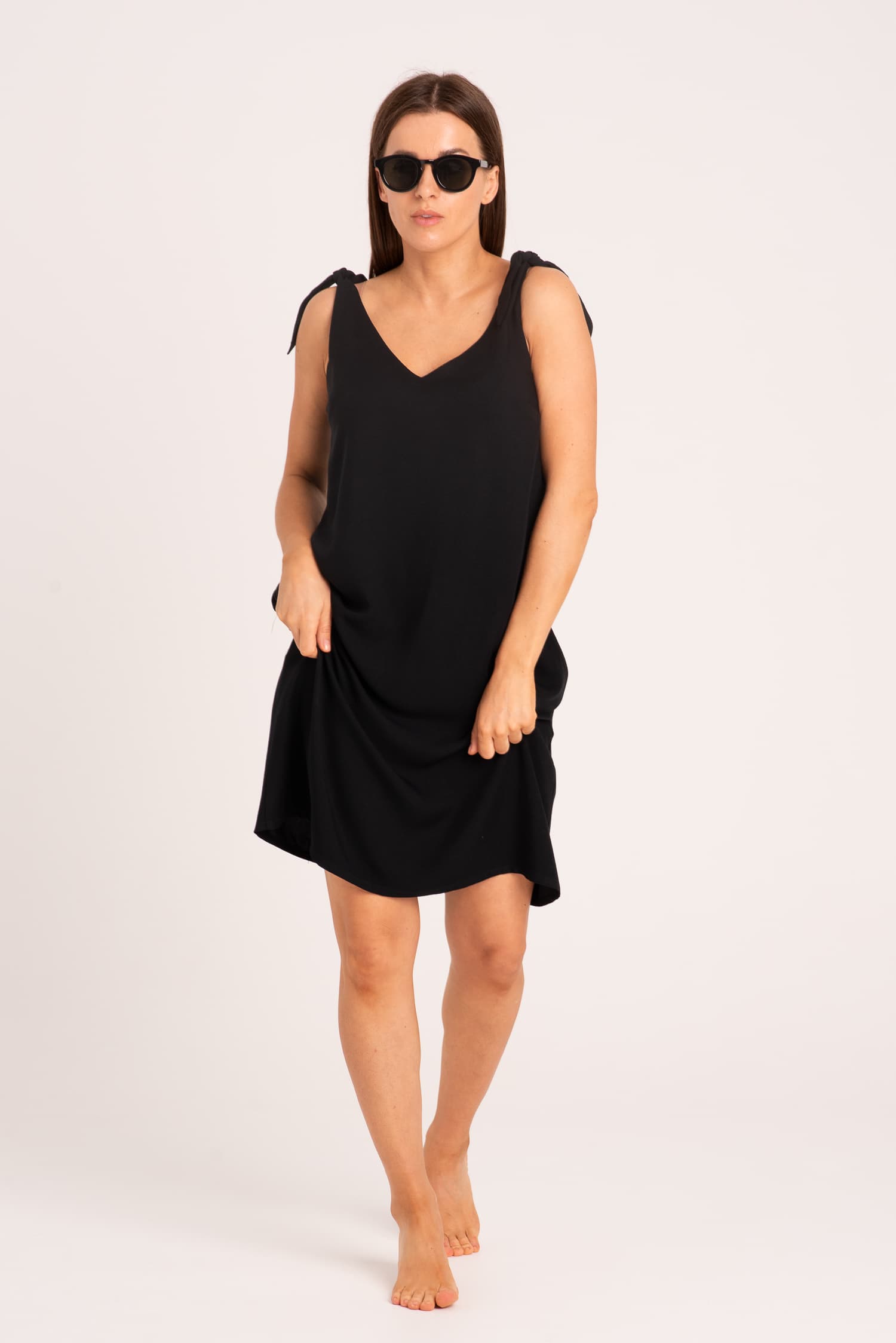 Letnia sukienka SAMAR - czarna — zdjęcie 7