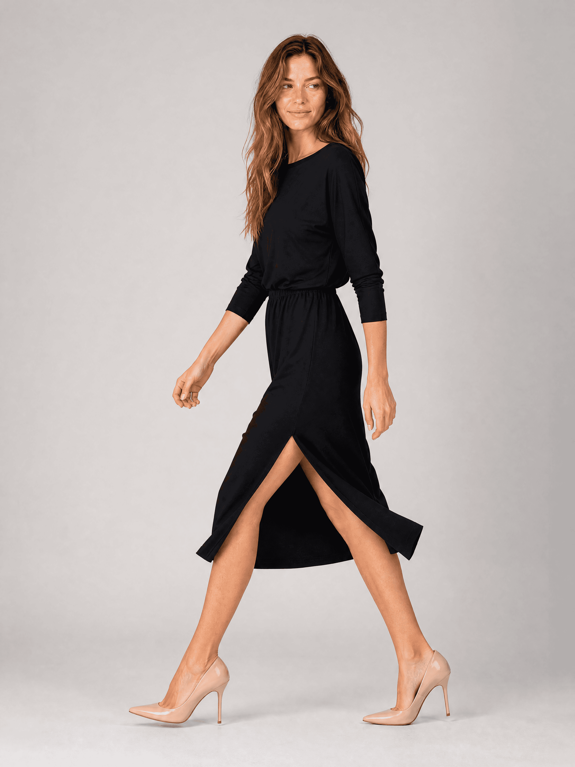 Vestido negro de modal Hot As Hell — foto 5
