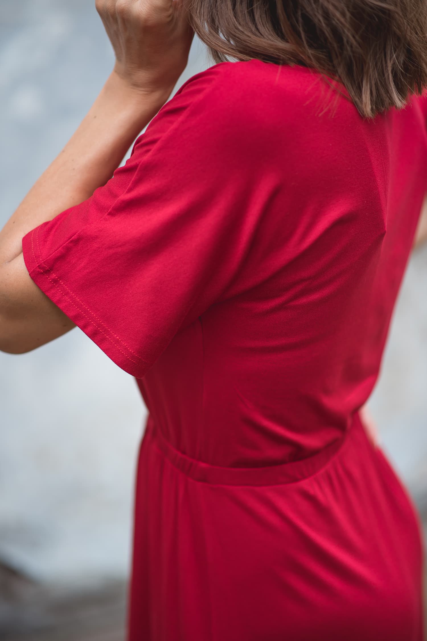 Sukienka Rosa - czerwona — zdjęcie 4