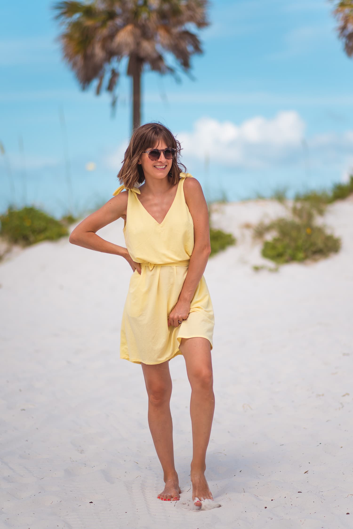 Letnia sukienka SAMAR – żółta