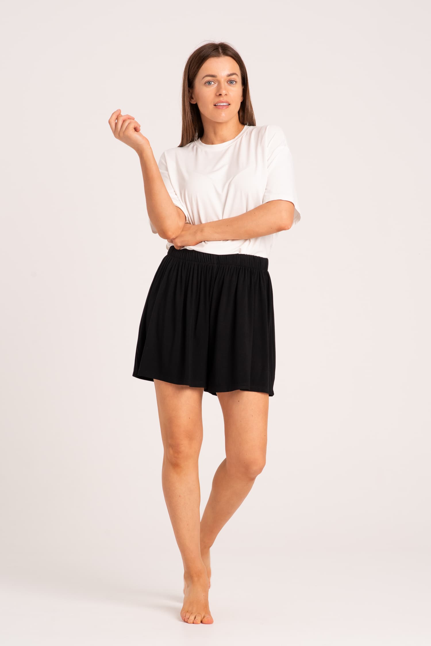 Czarne spodenki bambusowe Nina