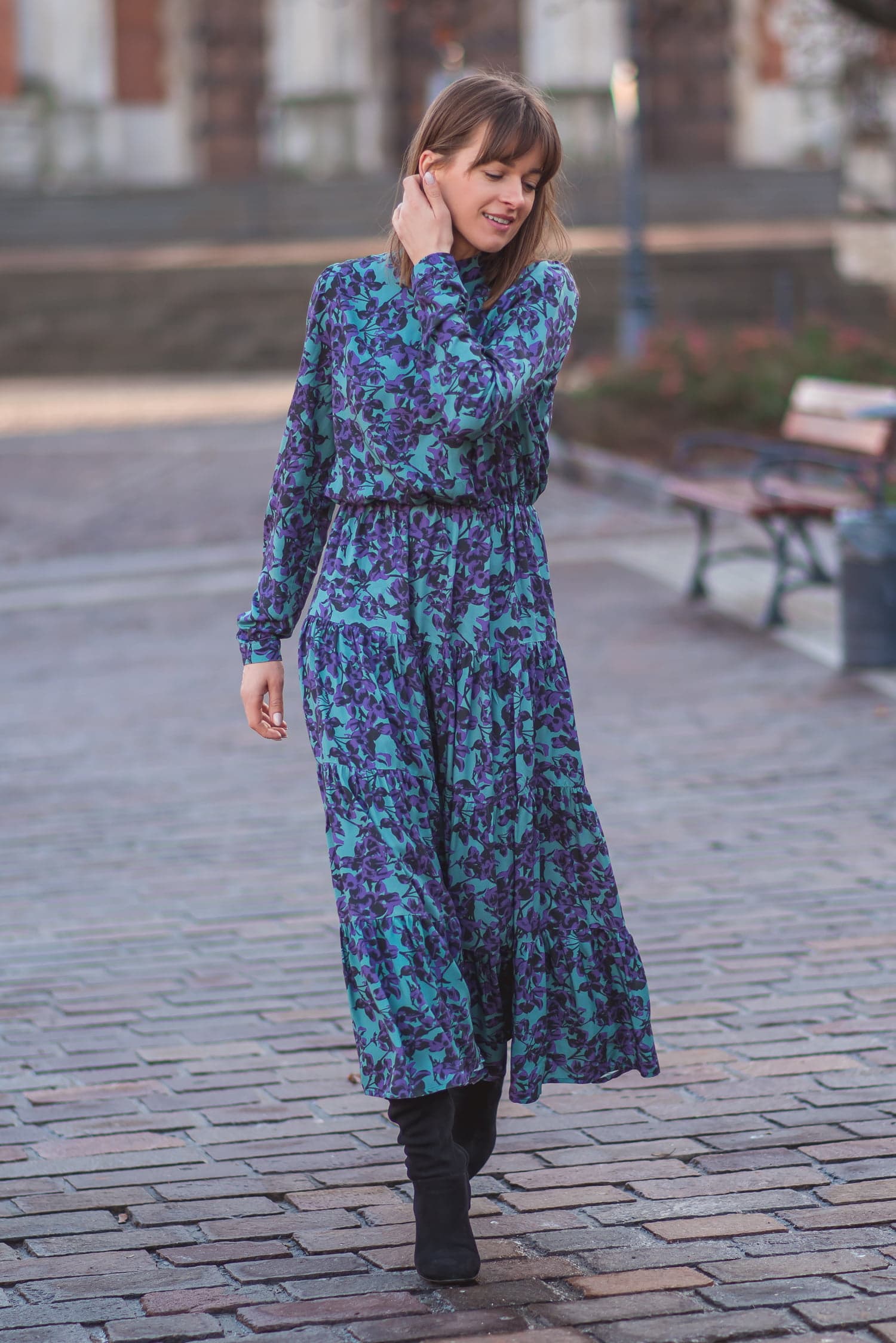 Sukienka SPEŁNIENIE - kwiaty - zdjęcie 5