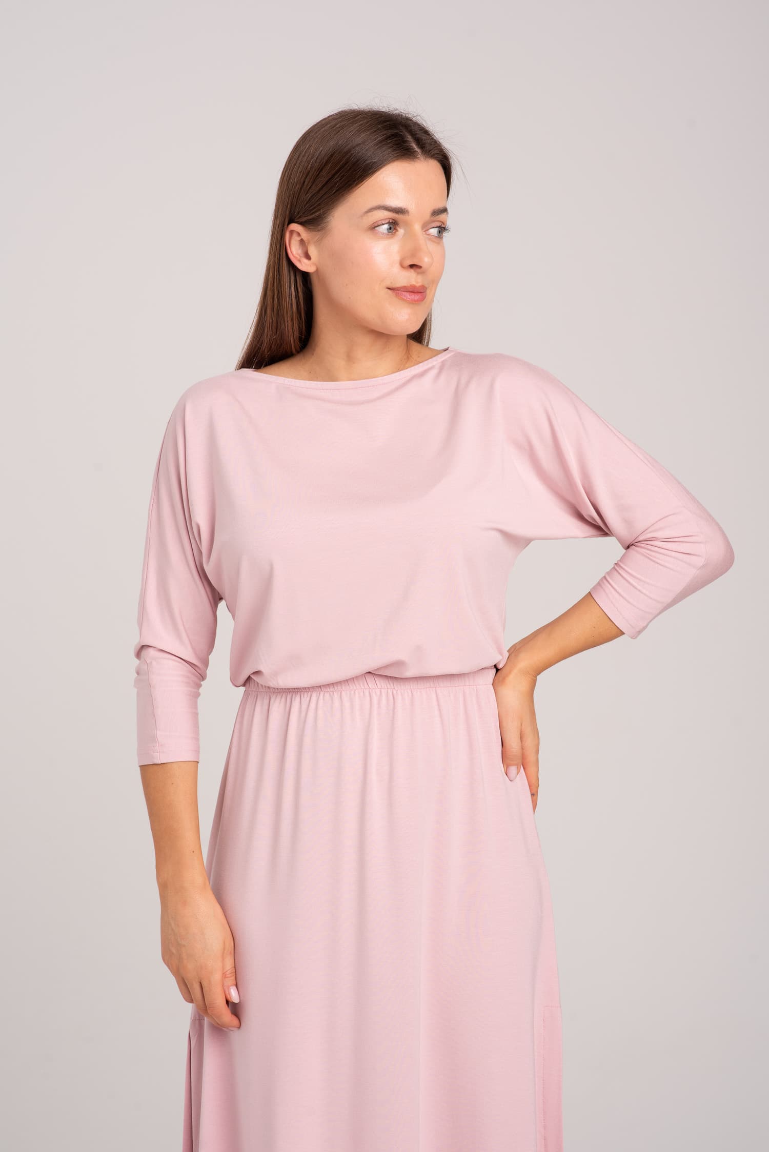 Różowa sukienka z modalu Hot As Hell - zdjęcie 9