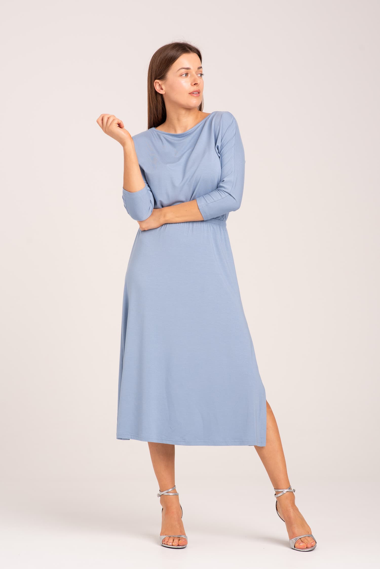 Niebieska sukienka z modalu Hot As Hell