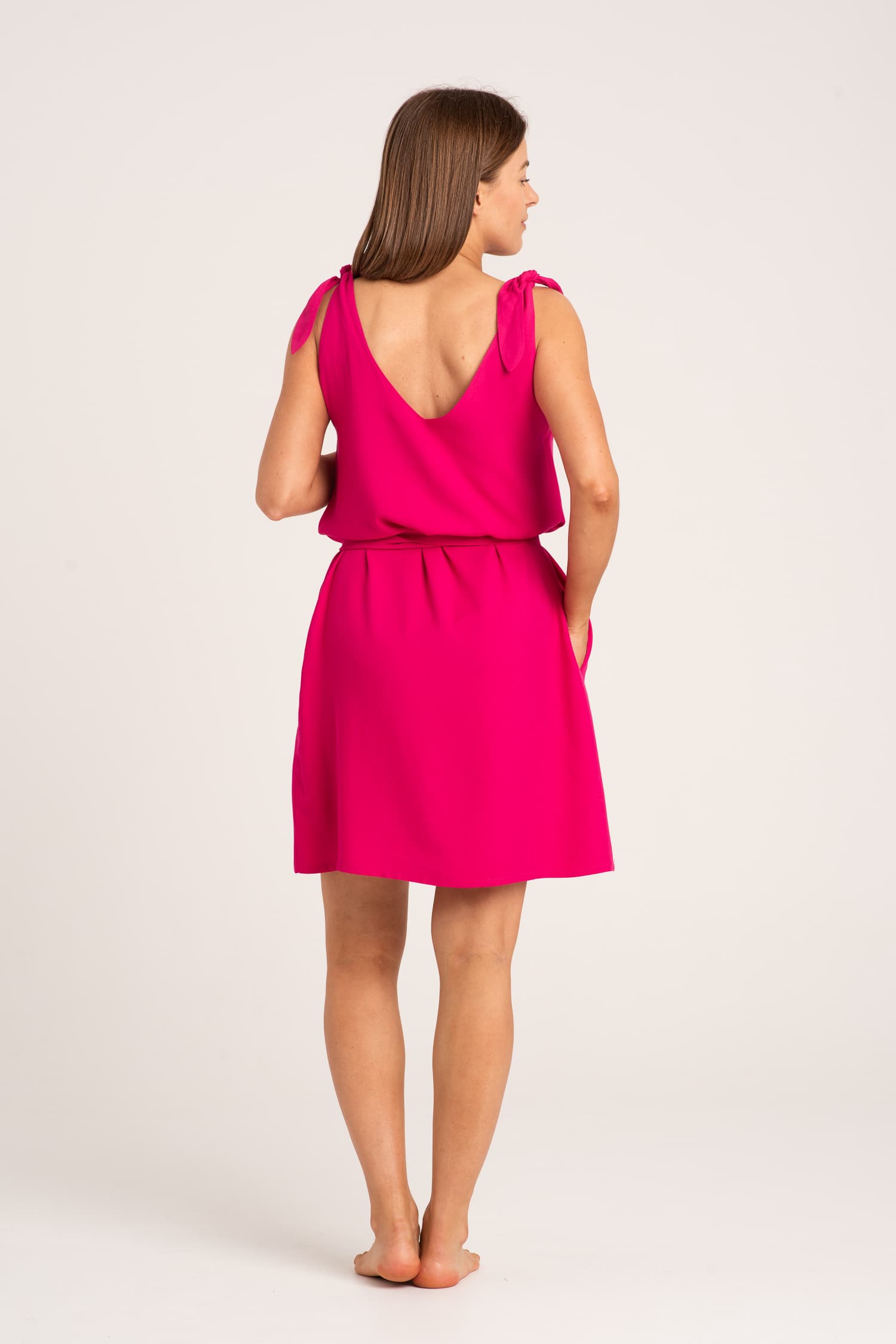 Letnia sukienka SAMAR - różowa - widok 2