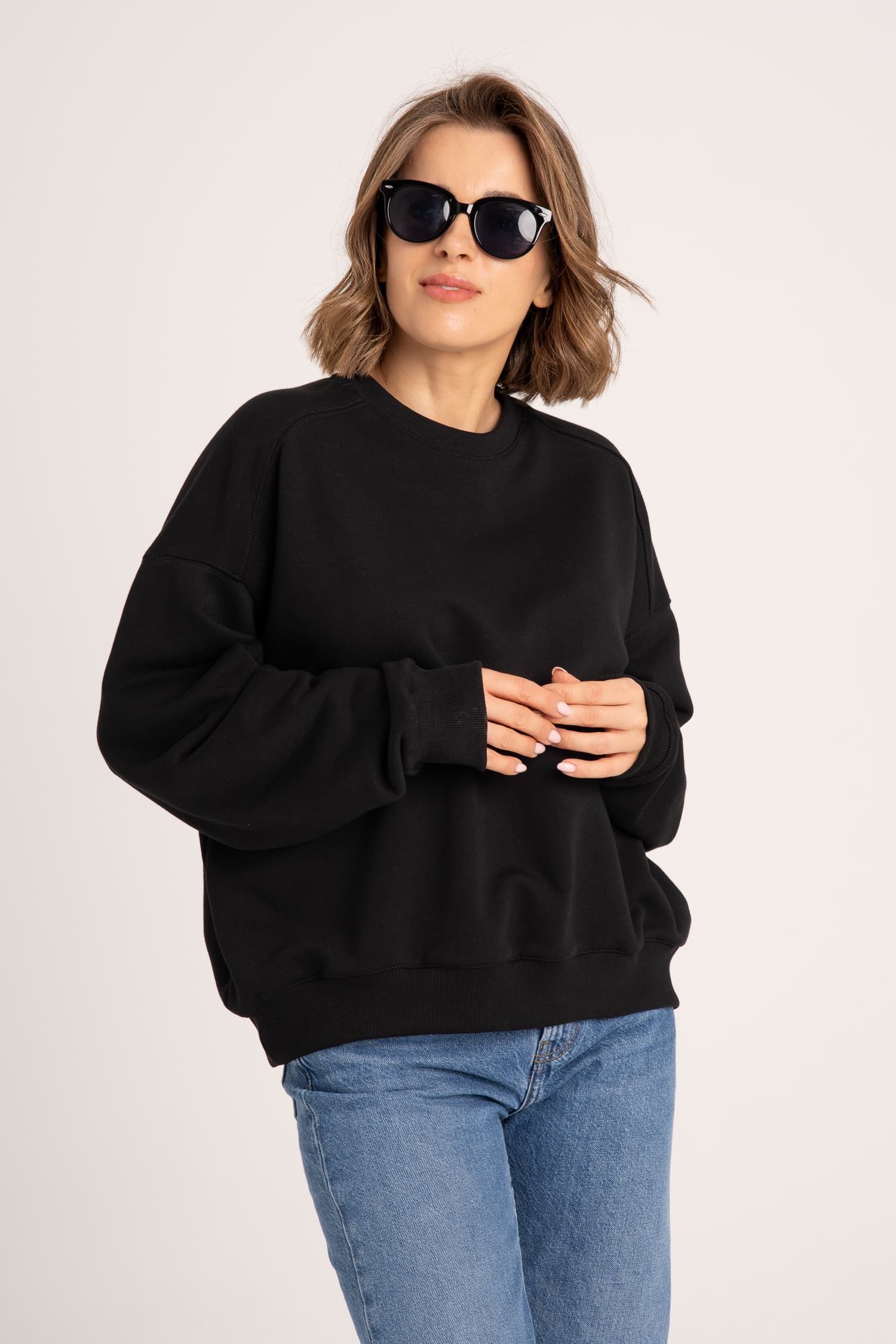 Czarna bluza oversize NORA