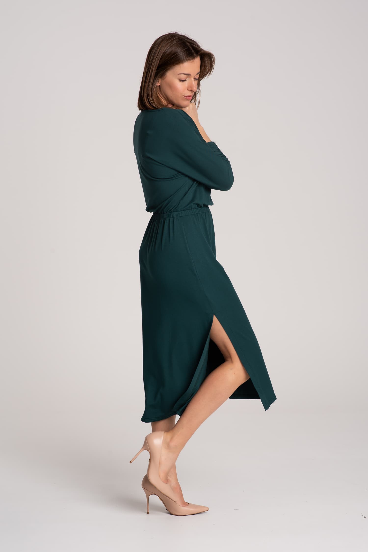 Zielona sukienka z modalu Hot As Hell