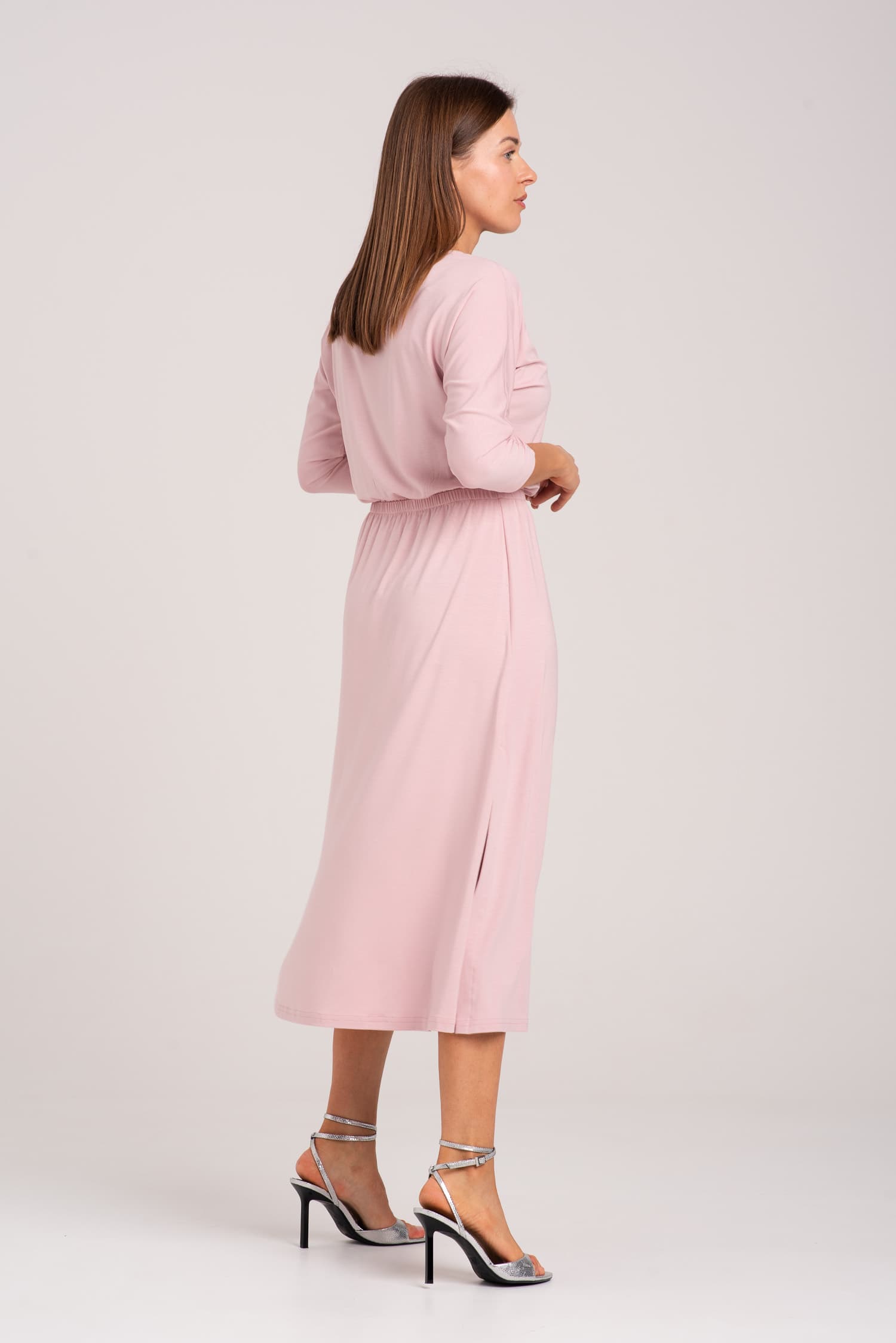 Różowa sukienka z modalu Hot As Hell - zdjęcie 8