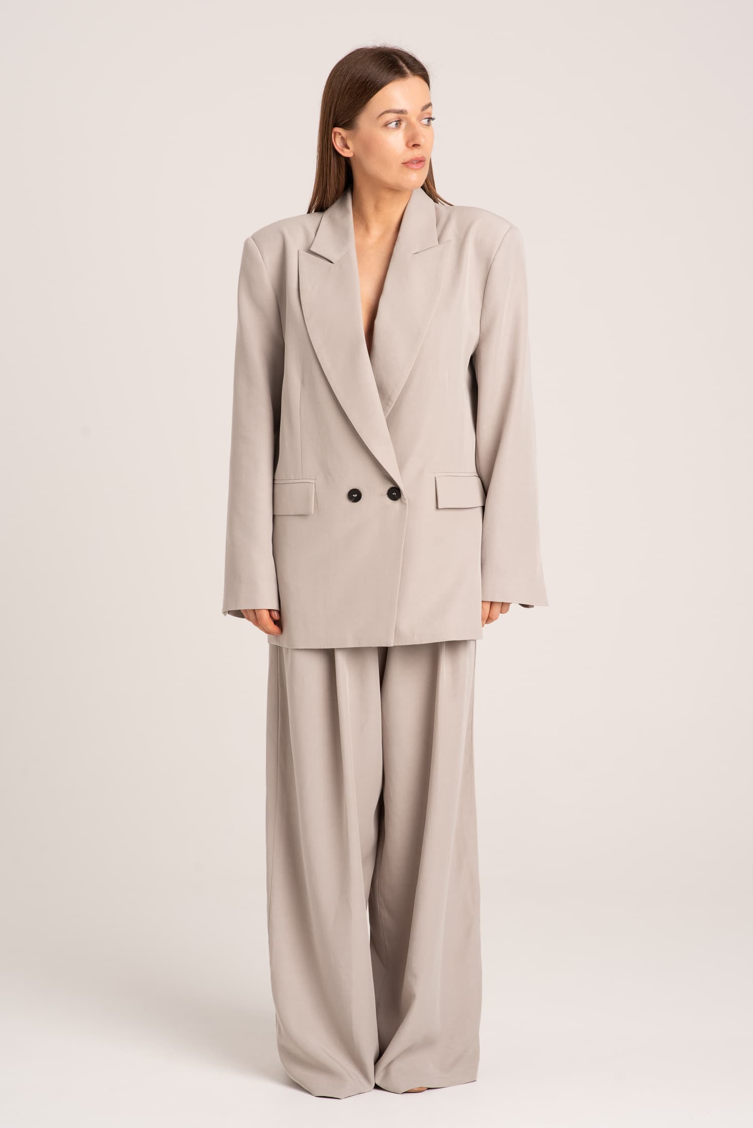 Jasna marynarka damska oversize Pearl