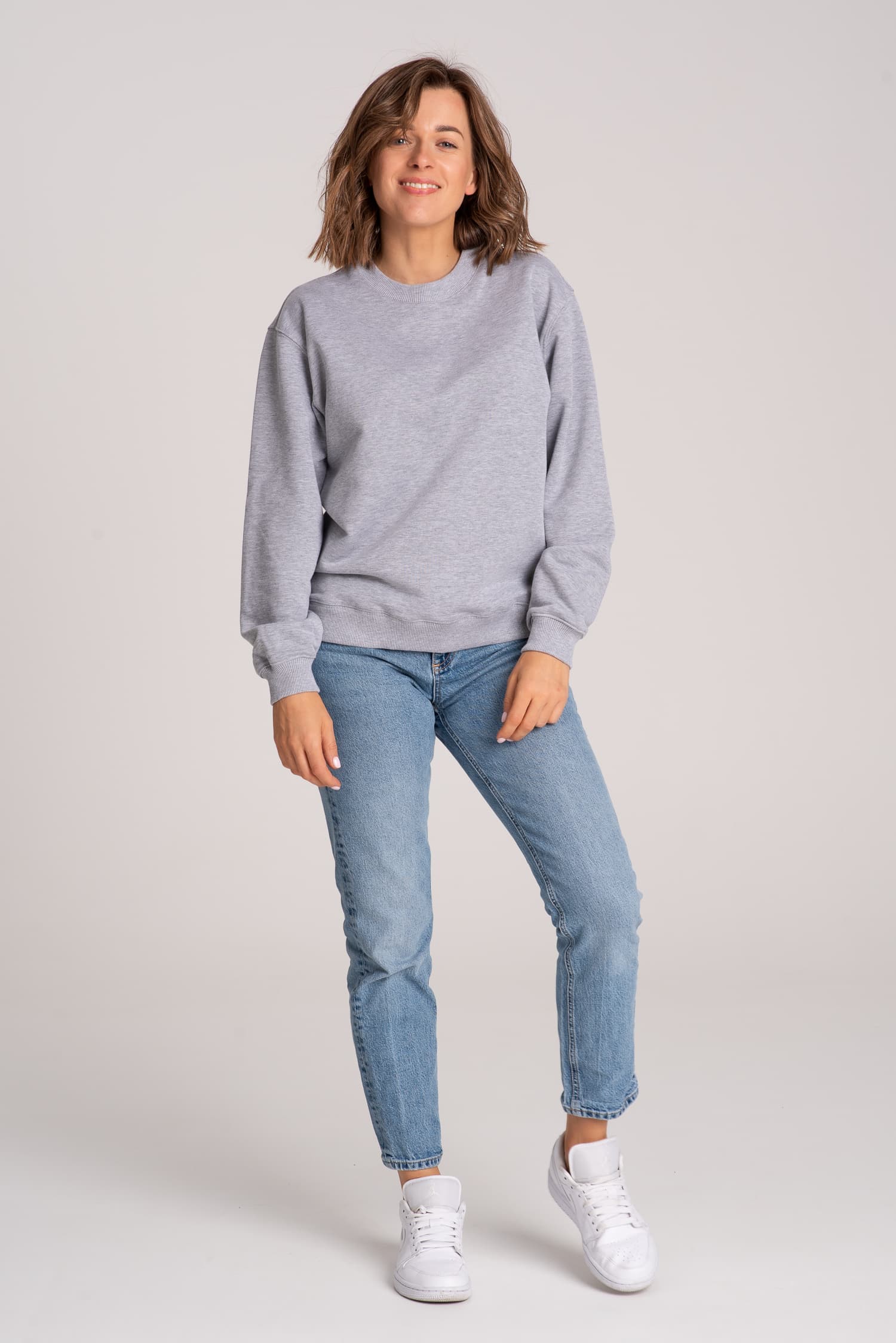 Szara malanżowa bluza damska NIEzwykła - zdjęcie 1